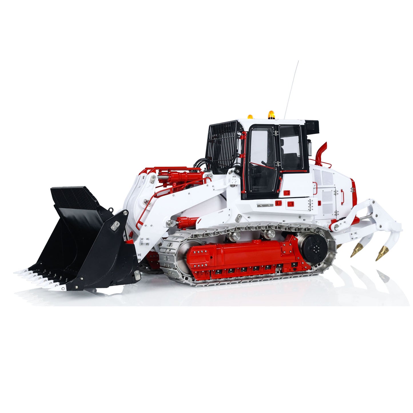 1:14 LESU 973K RC Hydraulic Loader RTR Radio Control Modle Tracked Car Openable Bucket  Engineering Vehicle Flysky ST8 Constraction Machine