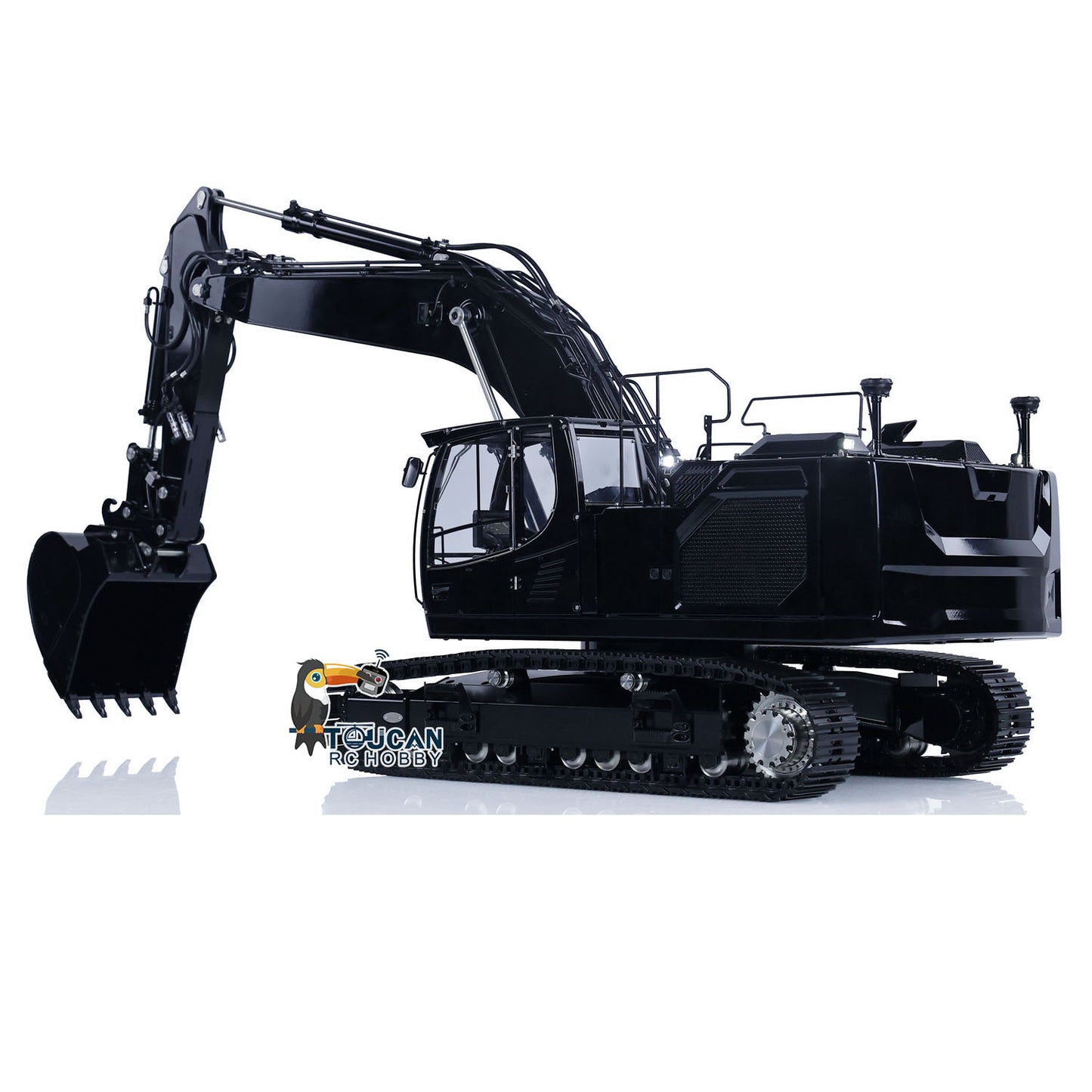 LESU 1/14 Aoue LR945 Hydraulic RC Excavator Metal Painted Assembled Digger Model with Electronic Displays CNC Machined 90% Metal