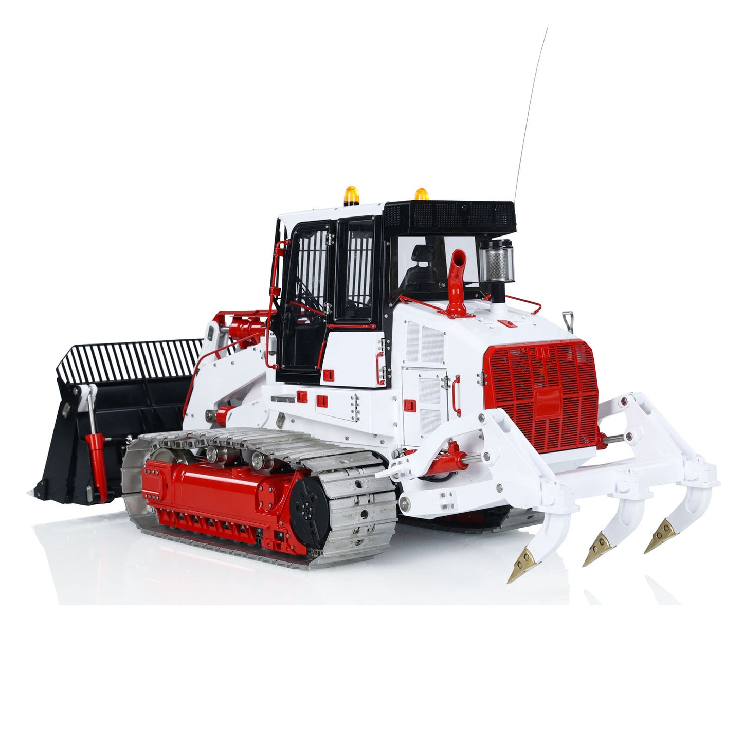 1:14 LESU 973K RC Hydraulic Loader RTR Radio Control Modle Tracked Car Openable Bucket  Engineering Vehicle Flysky ST8 Constraction Machine