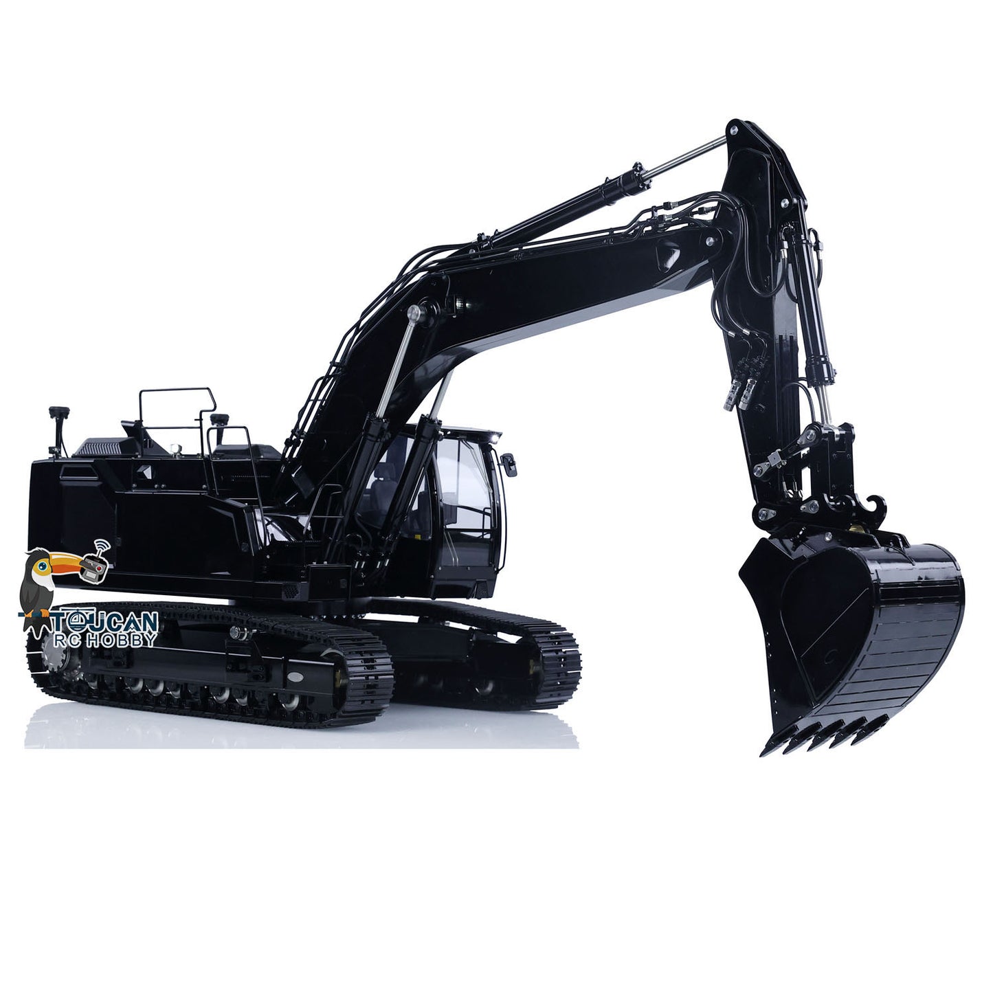 LESU 1/14 Aoue LR945 Hydraulic RC Excavator Metal Painted Assembled Digger Model with Electronic Displays CNC Machined 90% Metal