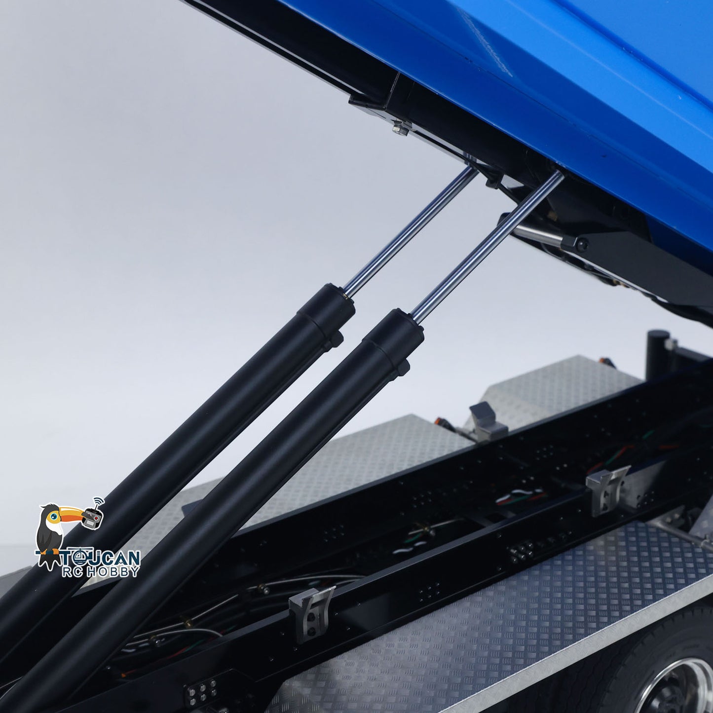 10x10 Metal Chassis 770S 1/14 RC Hydraulic Dump Truck Crane Full Tipper Machine