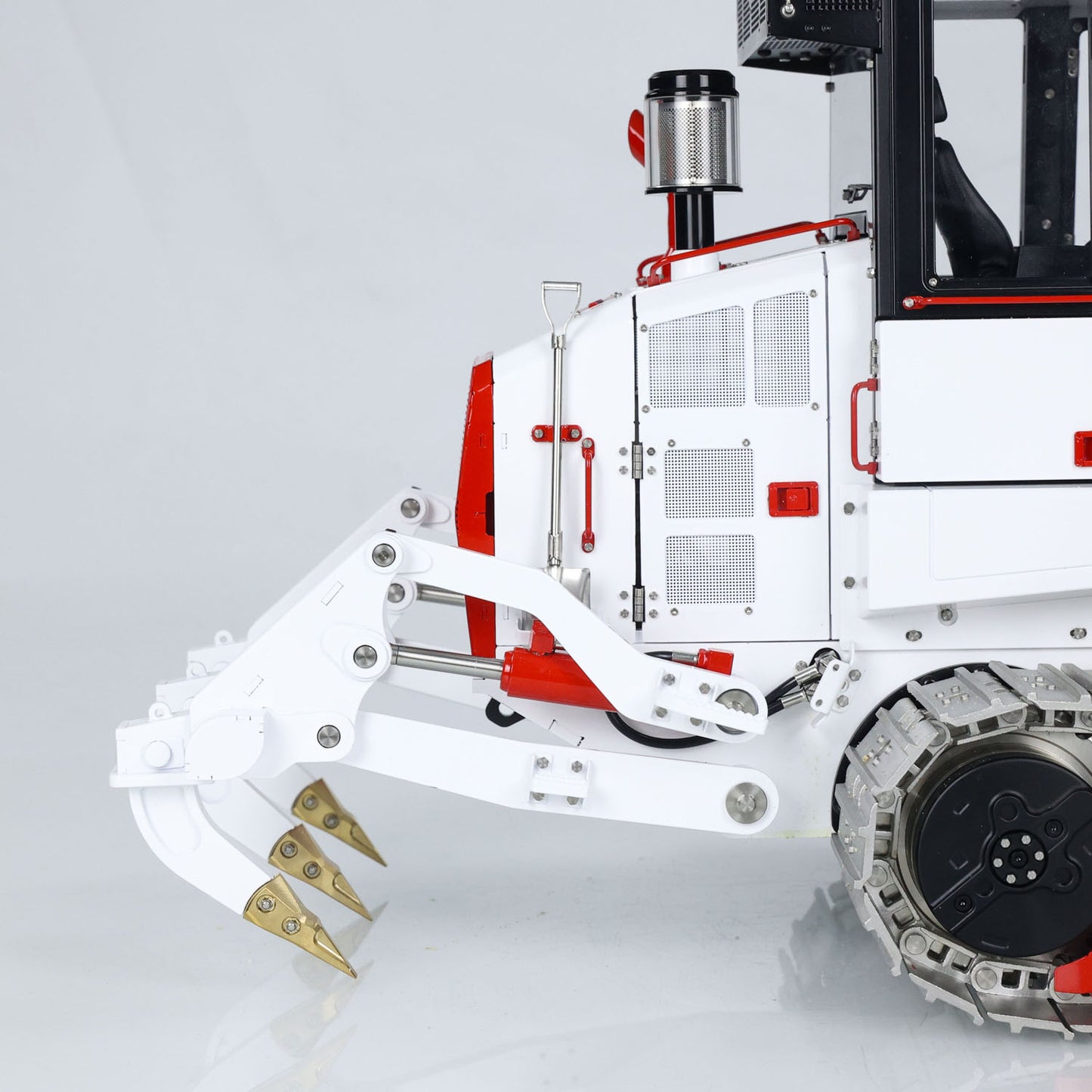 1:14 LESU 973K RC Hydraulic Loader RTR Radio Control Modle Tracked Car Openable Bucket  Engineering Vehicle Flysky ST8 Constraction Machine