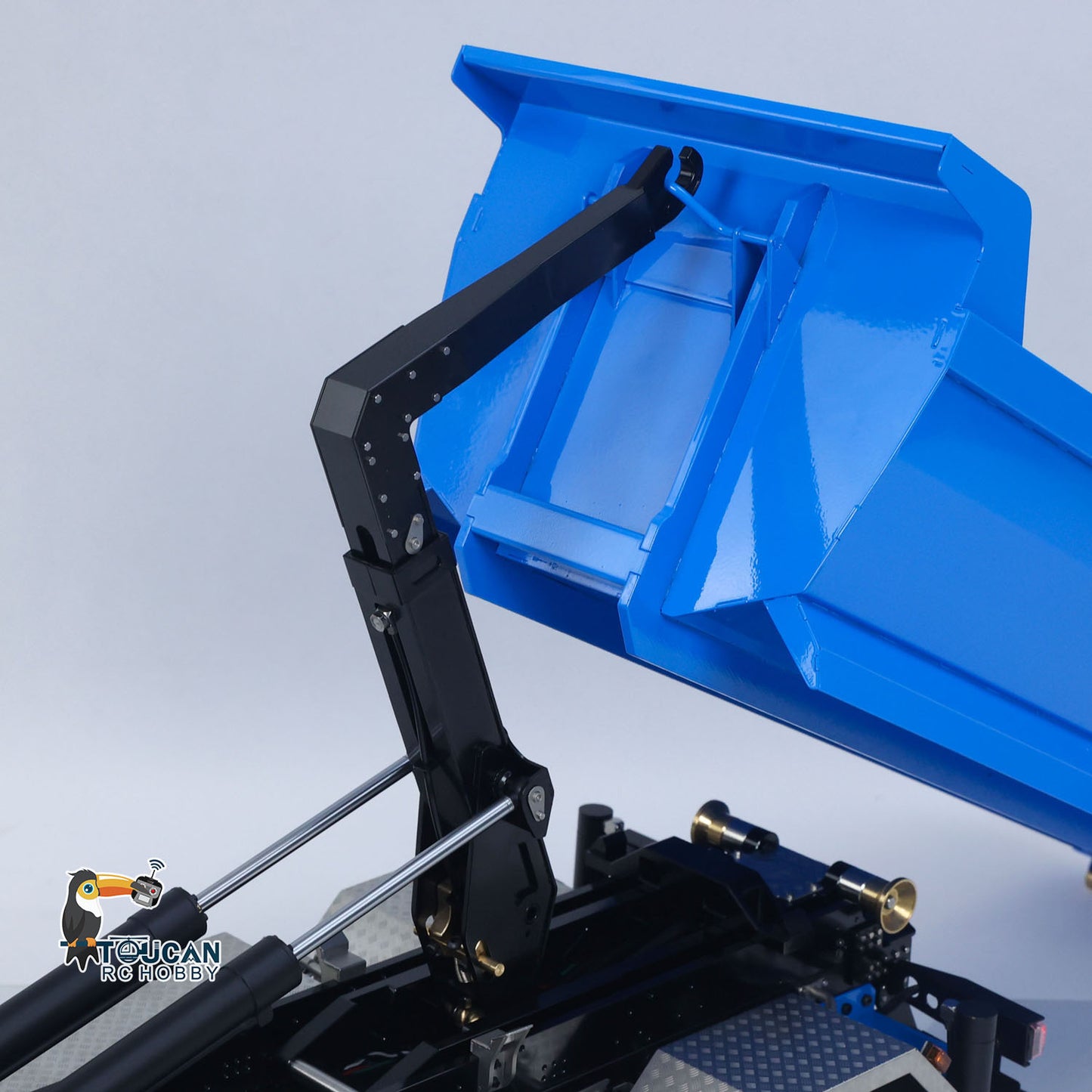 10x10 Metal Chassis 770S 1/14 RC Hydraulic Dump Truck Crane Full Tipper Machine