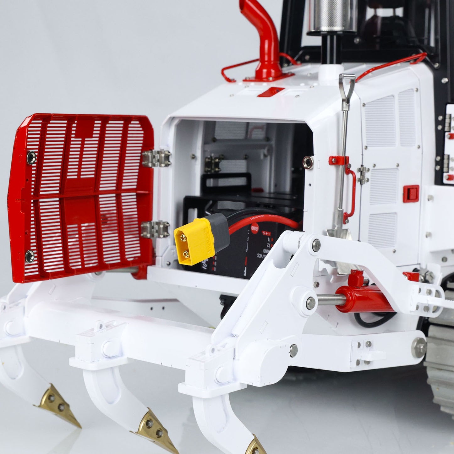 1:14 LESU 973K RC Hydraulic Loader RTR Radio Control Modle Tracked Car Openable Bucket  Engineering Vehicle Flysky ST8 Constraction Machine