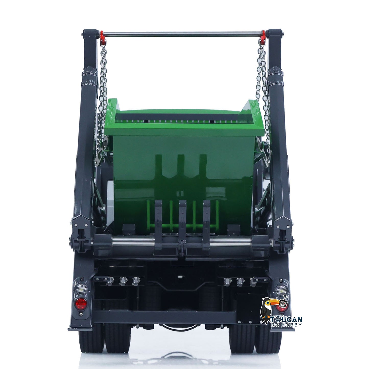 LESU 4X4 1/14 RC Hydraulic Swing Arm Garbage Truck Skip Loader TGS Paintied Car