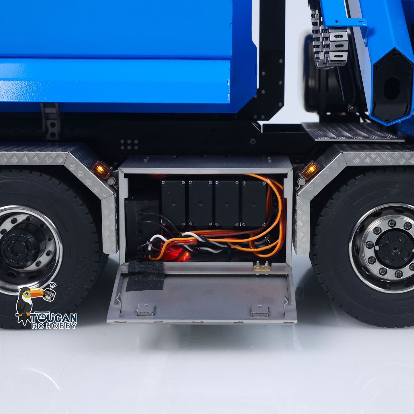 10x10 Metal Chassis 770S 1/14 RC Hydraulic Dump Truck Crane Full Tipper Machine