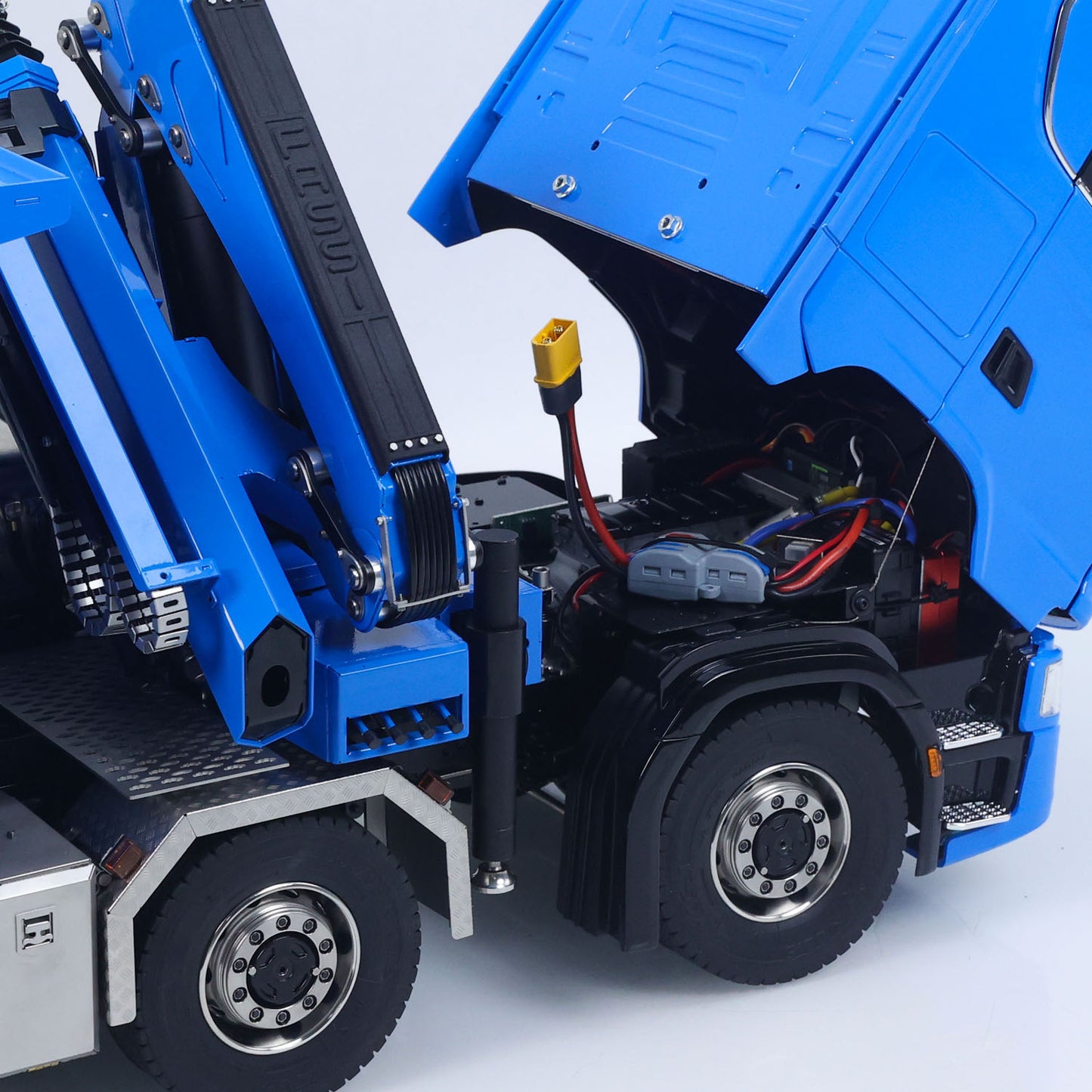 1/14 RC Roll On Off Tipper 770S Radio Controlled 10x10 Hydraulic Crane Dump Truck Wheel-Side Reduction Axle Differential Lock