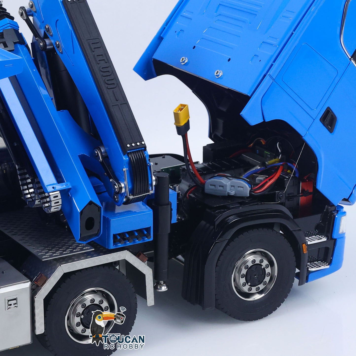 770S 1/14 RC Flatbed Timber 10x10 Metal Hydraulic Crane Radio Control Dump Truck