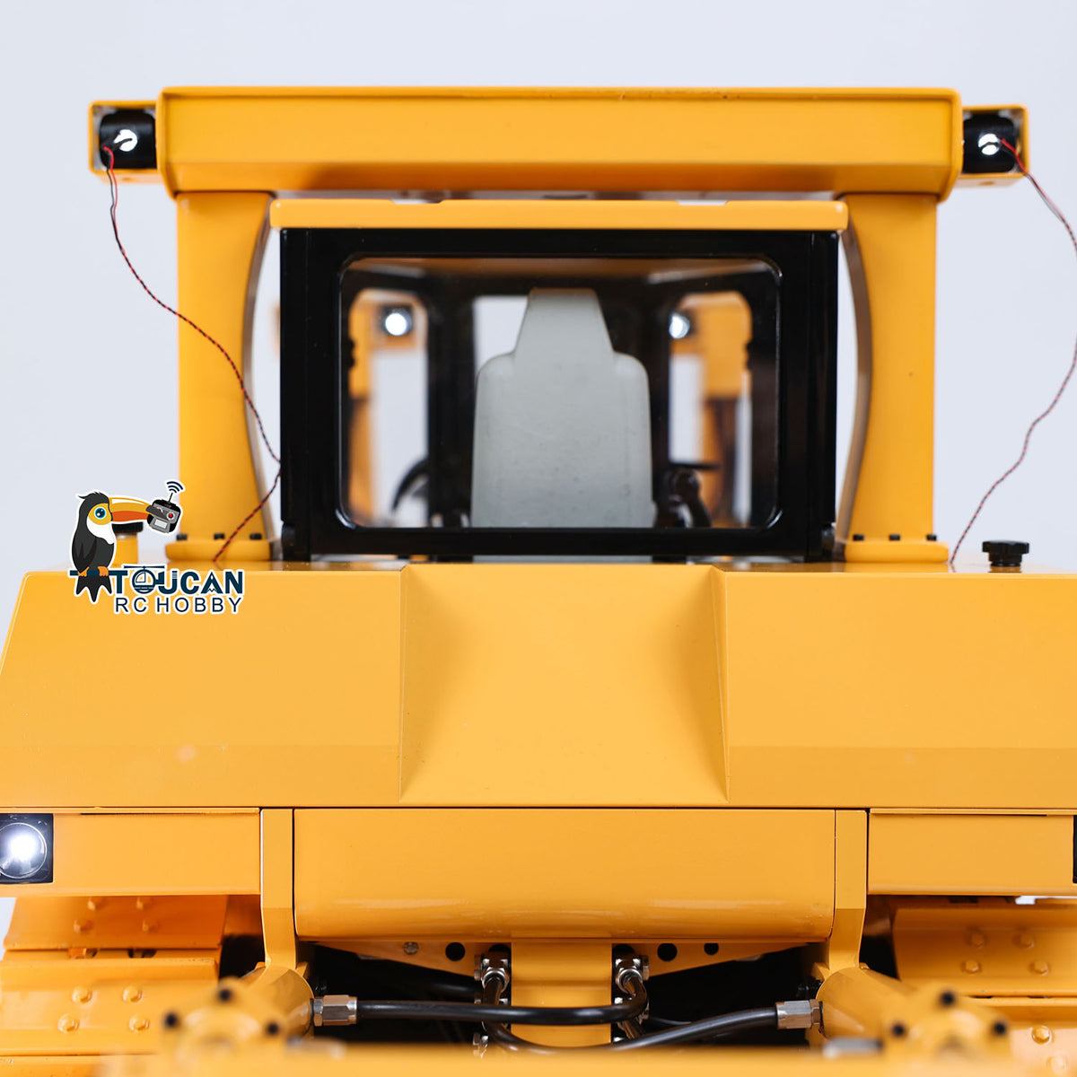 US STOCK 1/14 DXR2 Metal RC Hydraulic Bulldozer Radio Control Dozer 201 New Sound Module