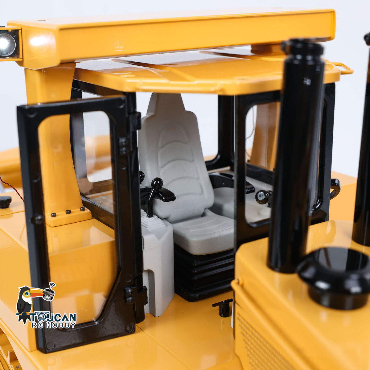 US STOCK Metal 1/14 RC Bulldozer Hydraulic DXR2 Remote Control D10T Tracked Dozer Model
