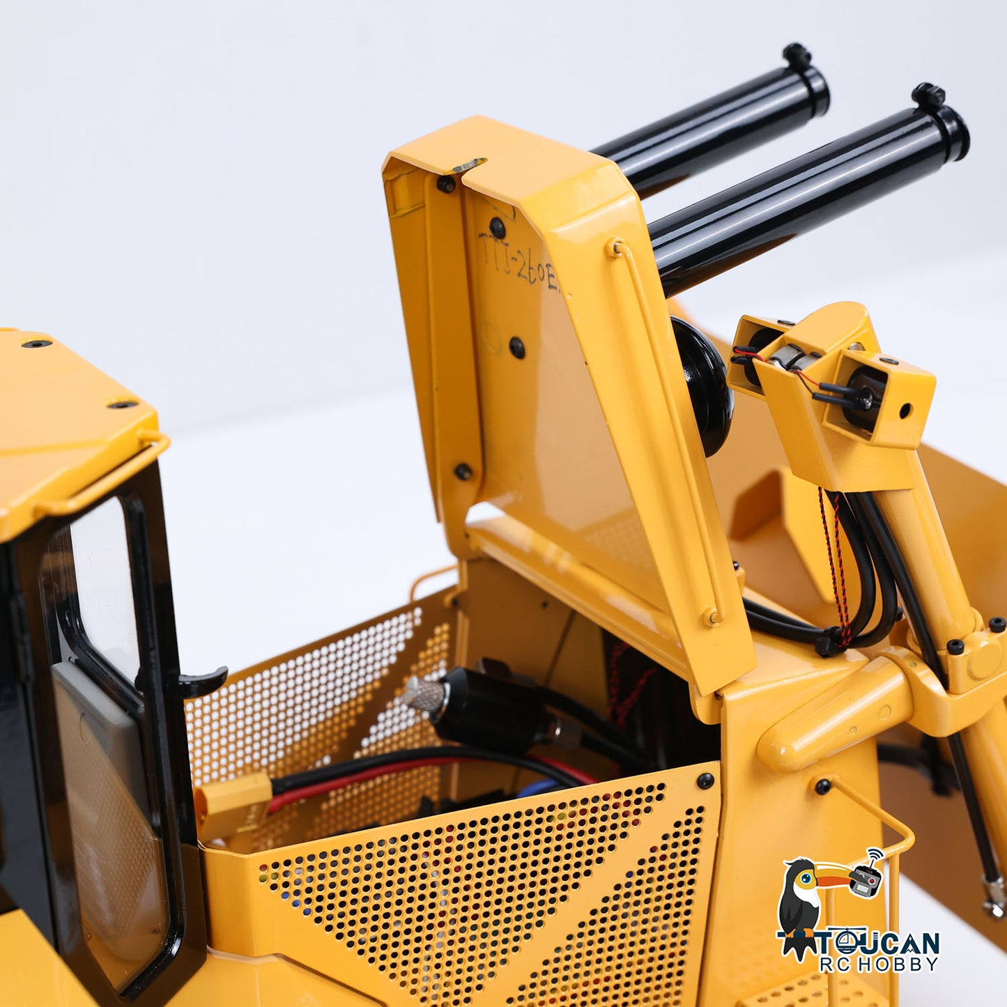 JDModel Metal 1/14 DXR2 RC Hydraulic Bulldozer Remote Controlled Dozer W/ New Sound Module Simulation Model PNP/RTR Optional Versions