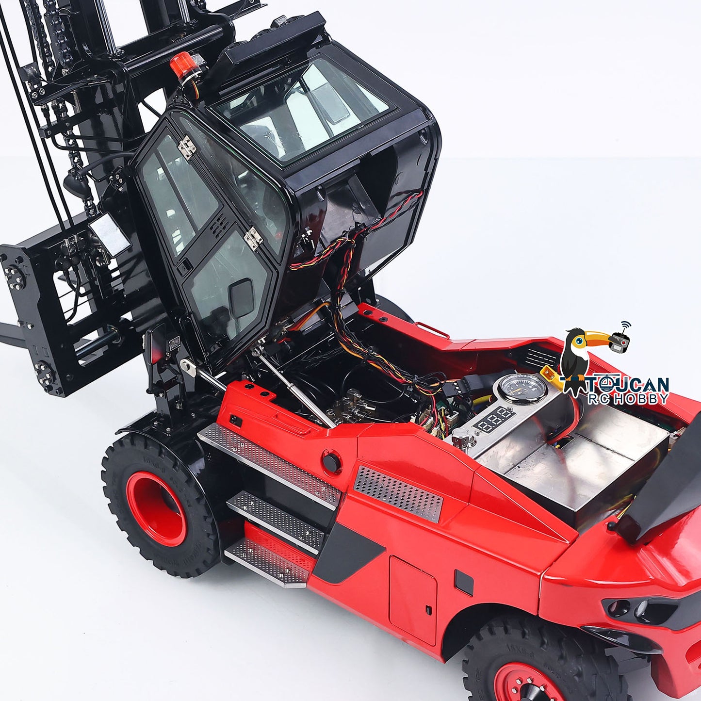 Pre-order Kabolite K180-100 1/14 4X2 RWD Remote Control Hydraulic Forklift 3-Way Vavles RTR Flysky ST8 Radio Light System Sound Battery
