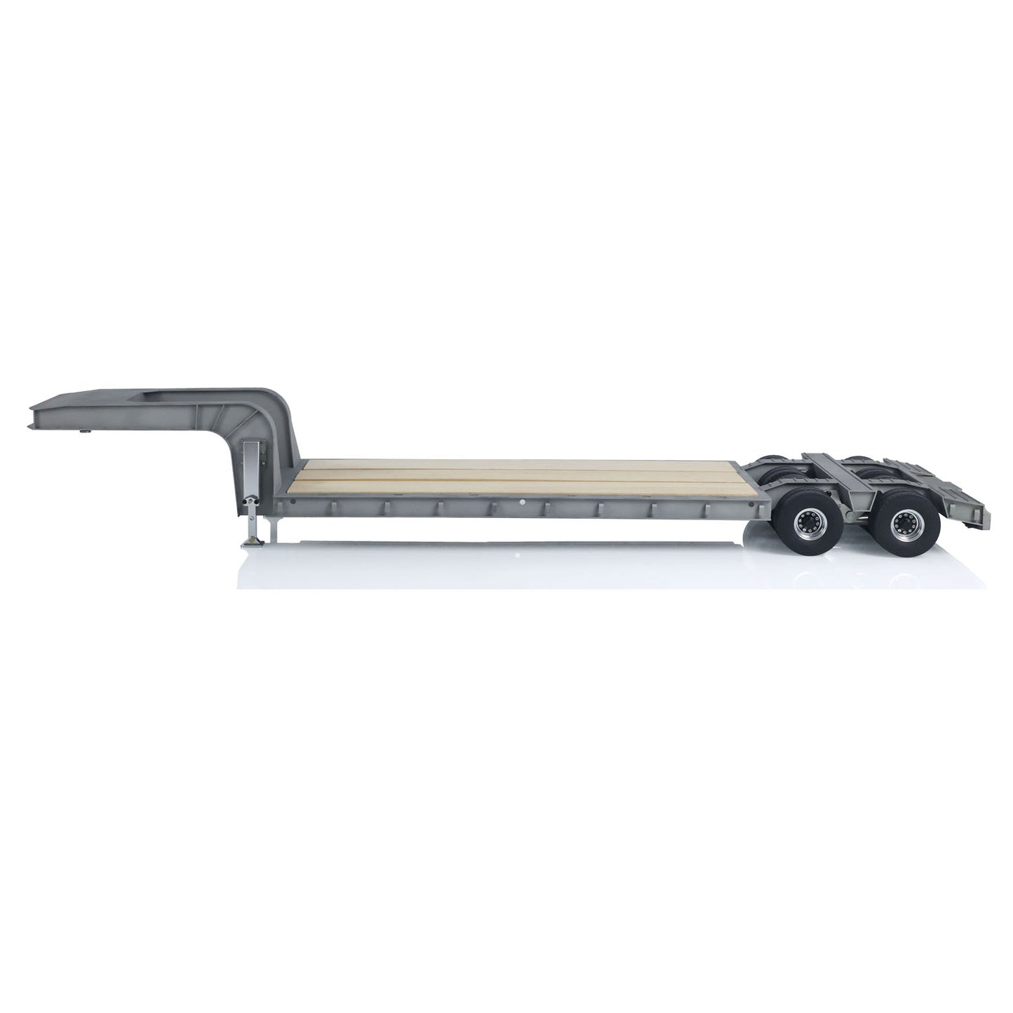 US STOCK LESU 872MM Metal Wood 4Axles Trailer for 1/14 RC TAMIYA Tractor Truck DIY Model