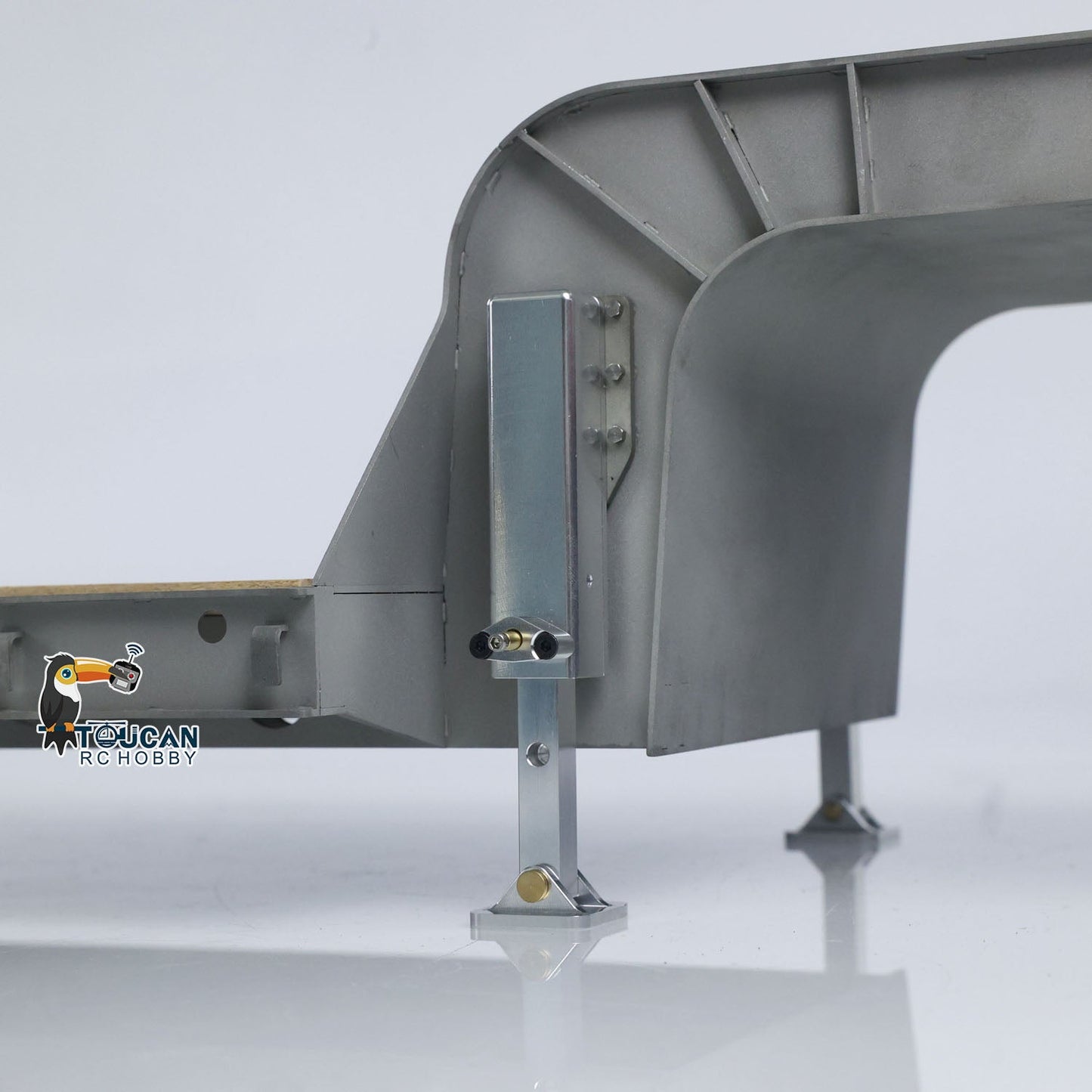 LESU 872MM Metal Wood 4Axles Trailer for 1/14 RC TAMIYA Tractor Truck DIY Model