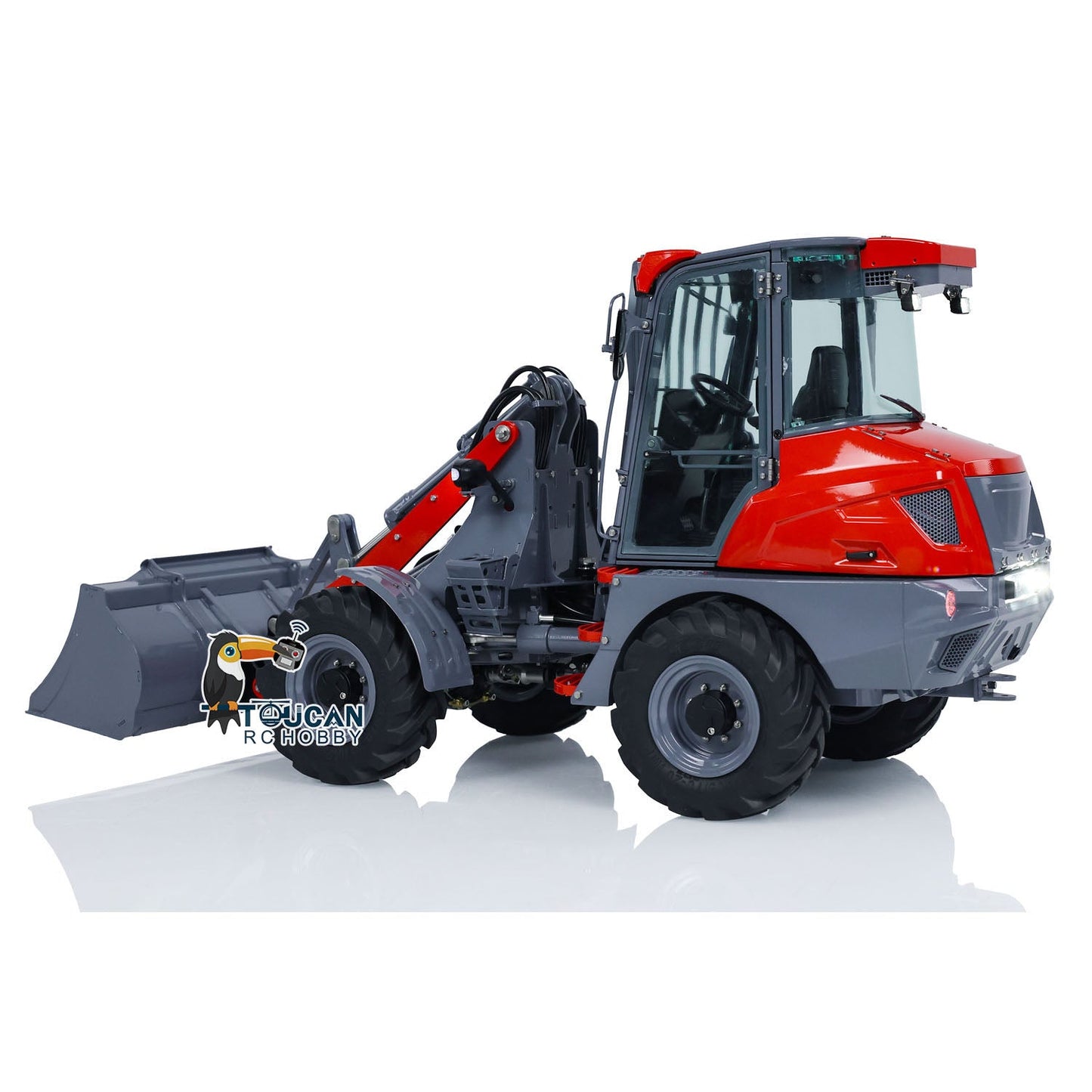 LESU 1/14 AOUE-MCL8 Hydraulic RC Loader Remote Control Construction Vehicles ESC Servo Motor Painted Assembled