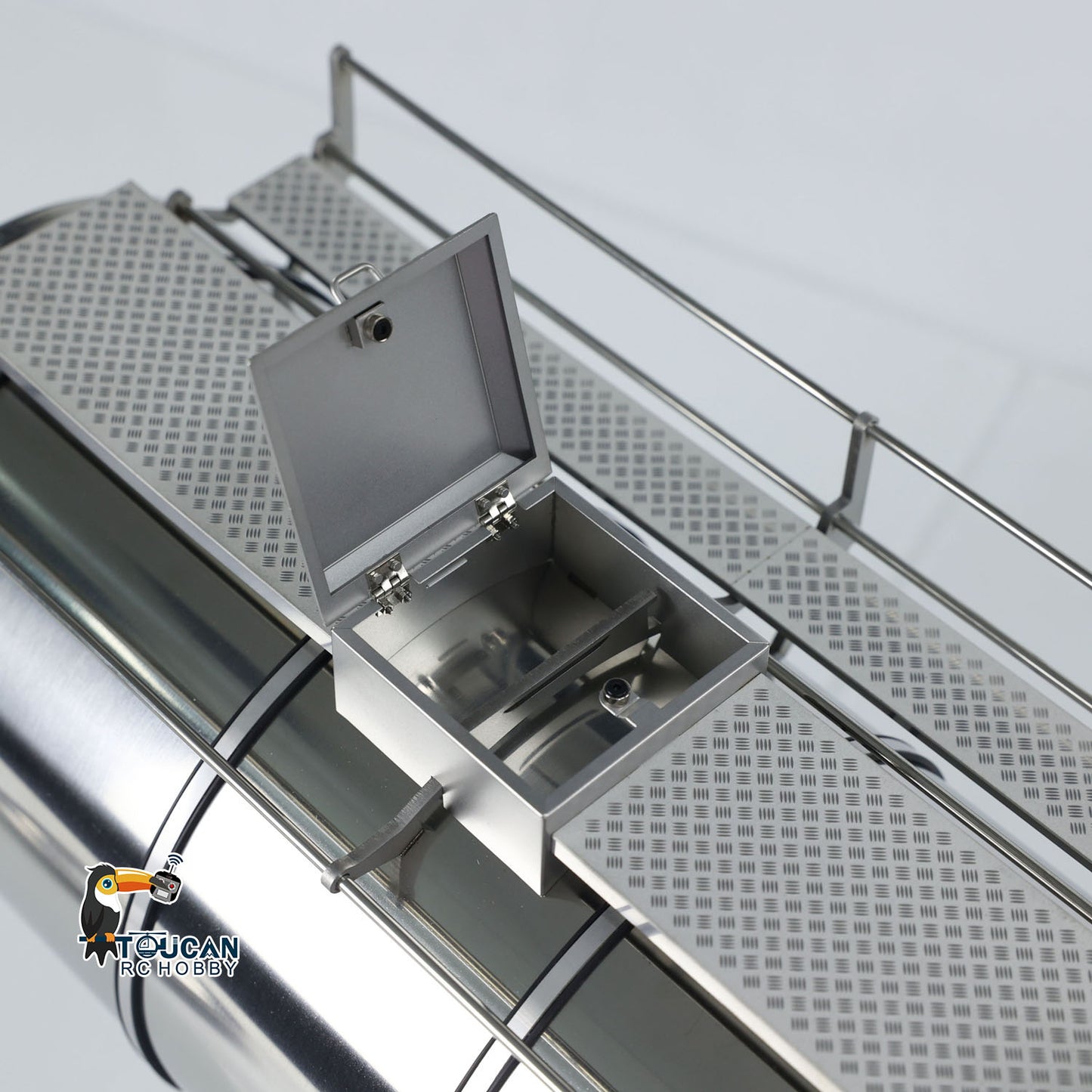 1/14 Metal 6*6 Semi-trailer Fuel Tank for Tractor Truck Transport Trailer RC Remote Control for DIY Models