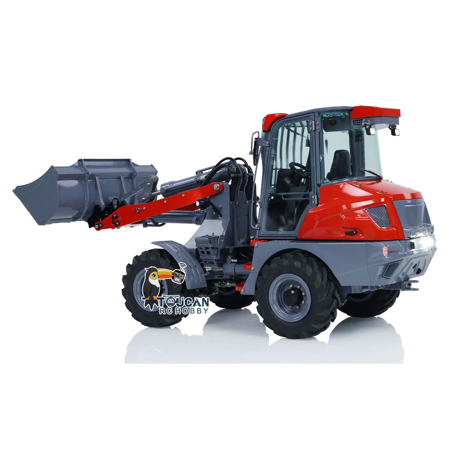 Customized LESU 1/14 AOUE-MCL8 Hydraulic RC Loader Remote Control Construction Vehicles Painted Assembled ESC Servo Motor