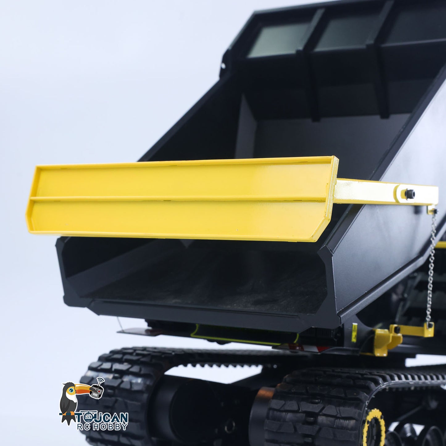 Upgraded Super Frog T14R Panther 1/14 Remote Control Hydraulic Crawler Dumper RC Metal Tracked Tipper Truck Frsky X14 Radio