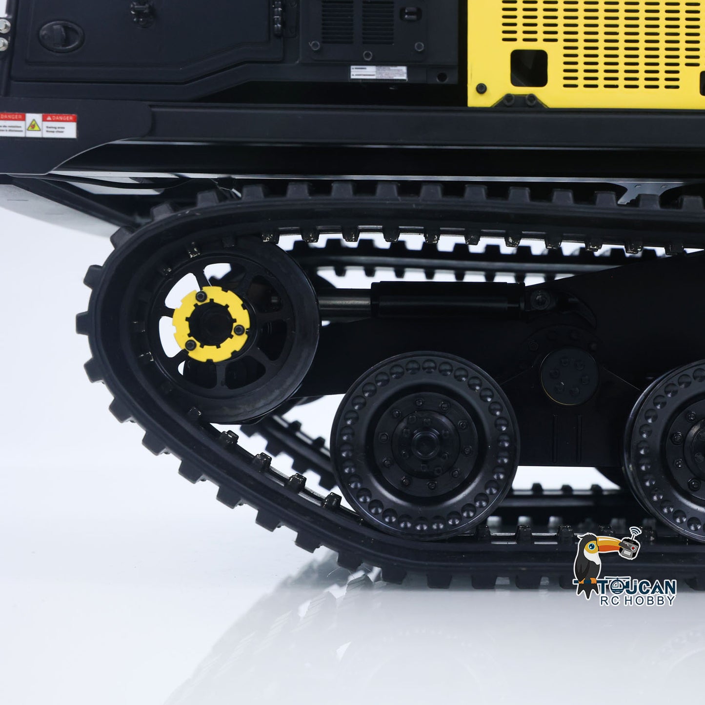 Upgraded Super Frog T14R Panther 1/14 Remote Control Hydraulic Crawler Dumper RC Metal Tracked Tipper Truck Frsky X14 Radio