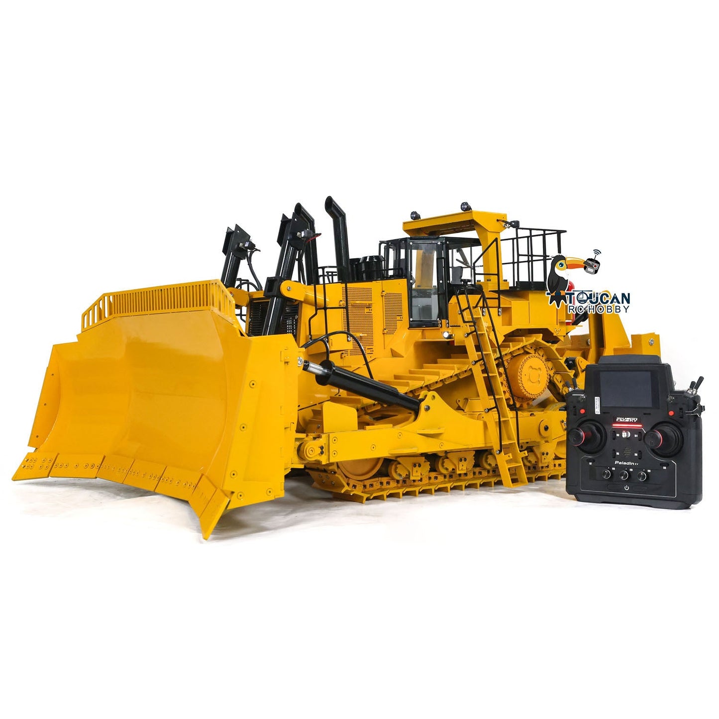 1/10 3-plow D11T Giant RC Hydraulic Bulldozer Radio Control Dozers Heavy Duty PL18EV Vehicle Painted Hobby Model DIY