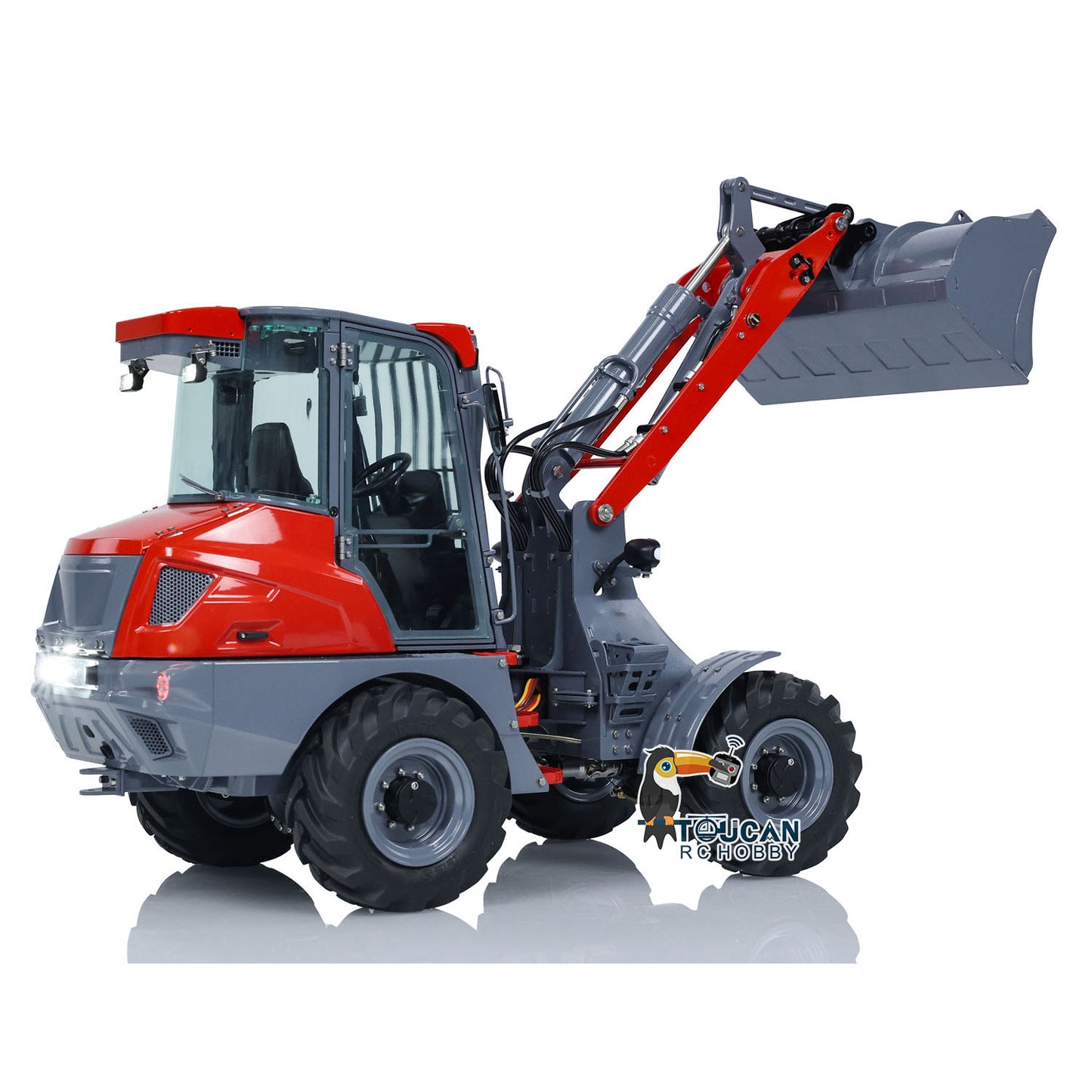 Customized LESU 1/14 AOUE-MCL8 Hydraulic RC Loader Remote Control Construction Vehicles Painted Assembled ESC Servo Motor