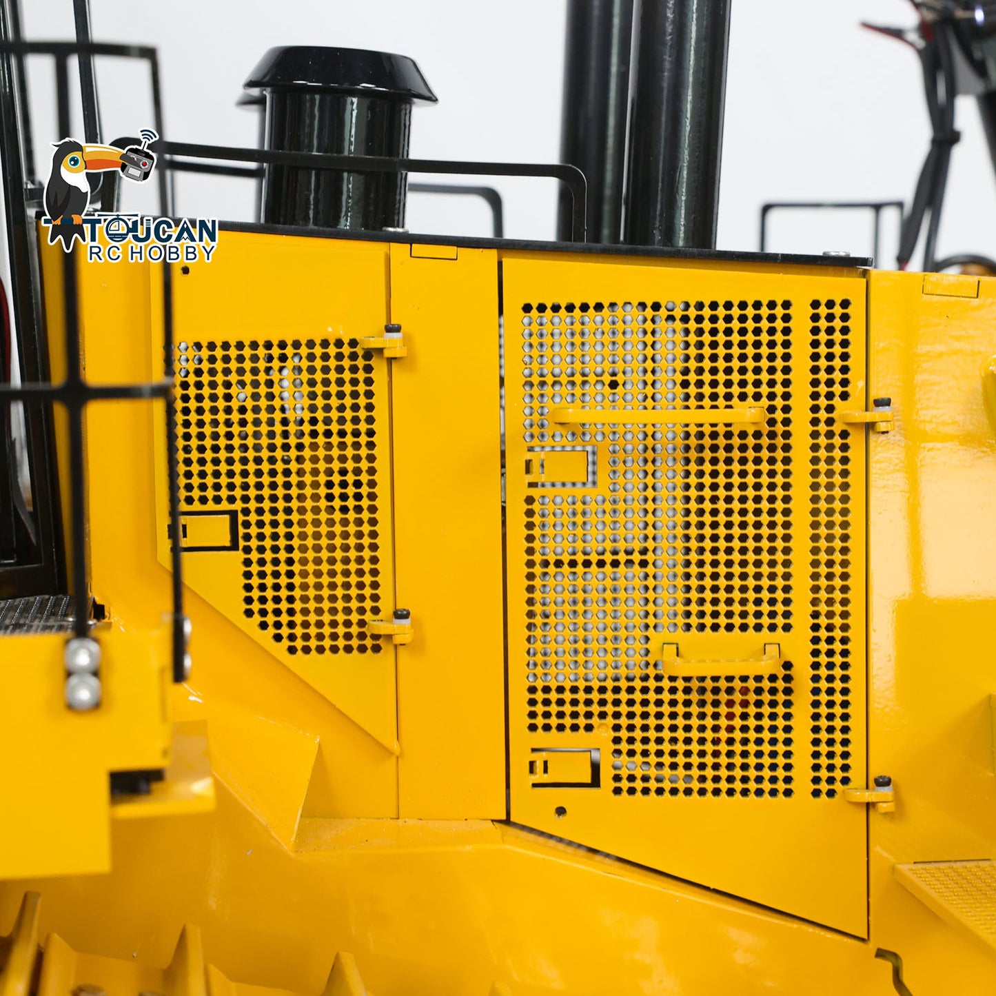 110KG! D11T 1/10 RC Hydraulic Bulldozer Heavy Duty Metal Radio Control Giant Dozers 3 Plows Ready to Run