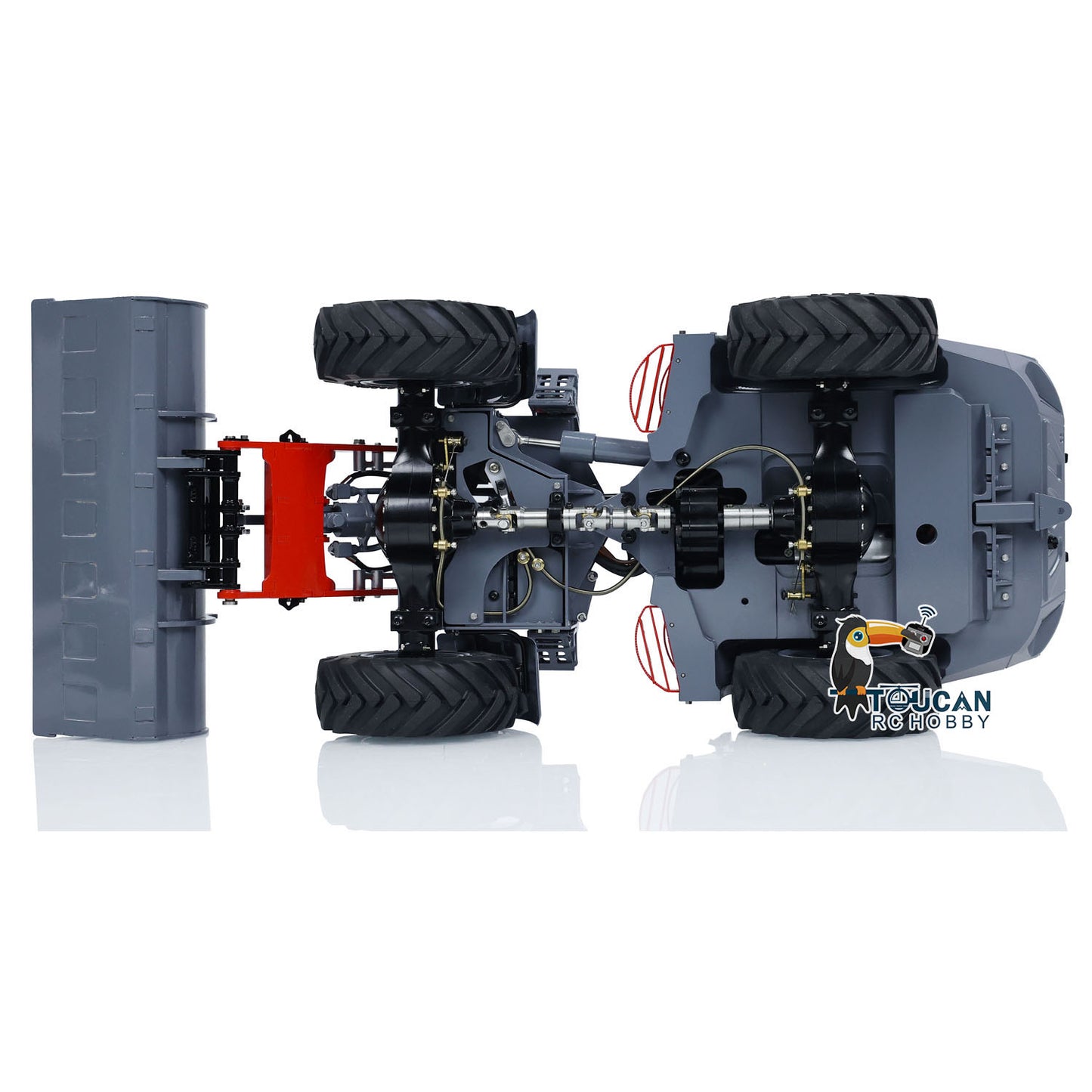 Customized LESU 1/14 AOUE-MCL8 Hydraulic RC Loader Remote Control Construction Vehicles Painted Assembled ESC Servo Motor