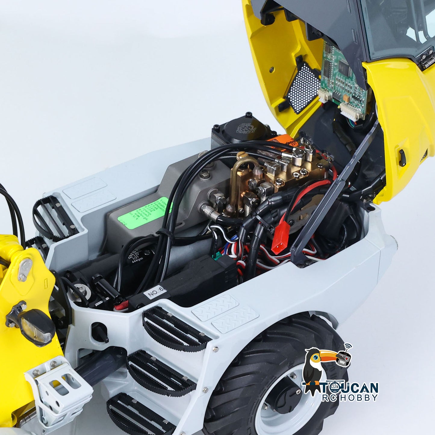 LESU RTR 4X4 1:14 RC Hydraulic Telescopic Arm Loader AOUE AT1050 Metal Fork Lift Trucks Light Sound Flysky I6S Radio Battery