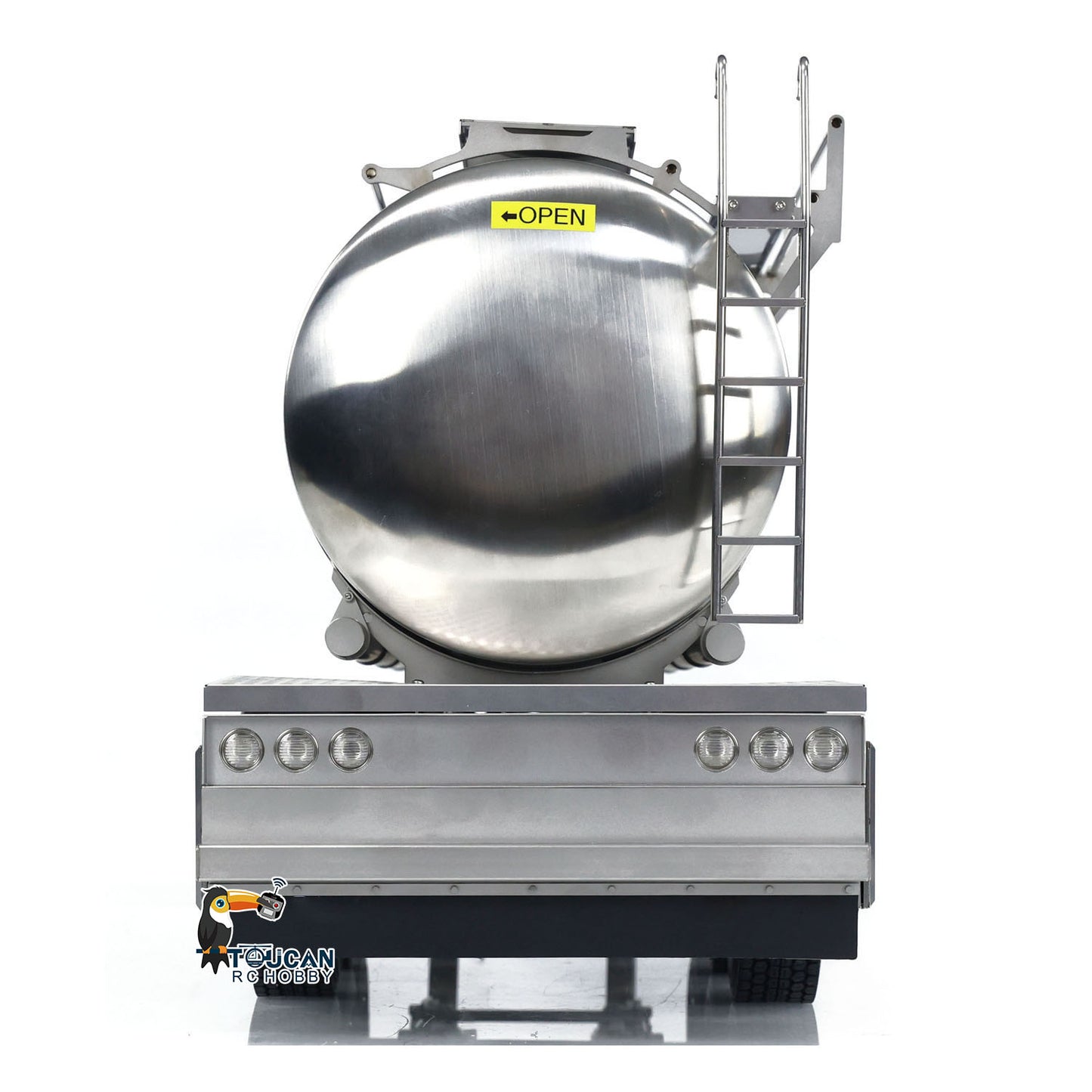 1/14 Metal 6*6 Semi-trailer Fuel Tank for Tractor Truck Transport Trailer RC Remote Control for DIY Models