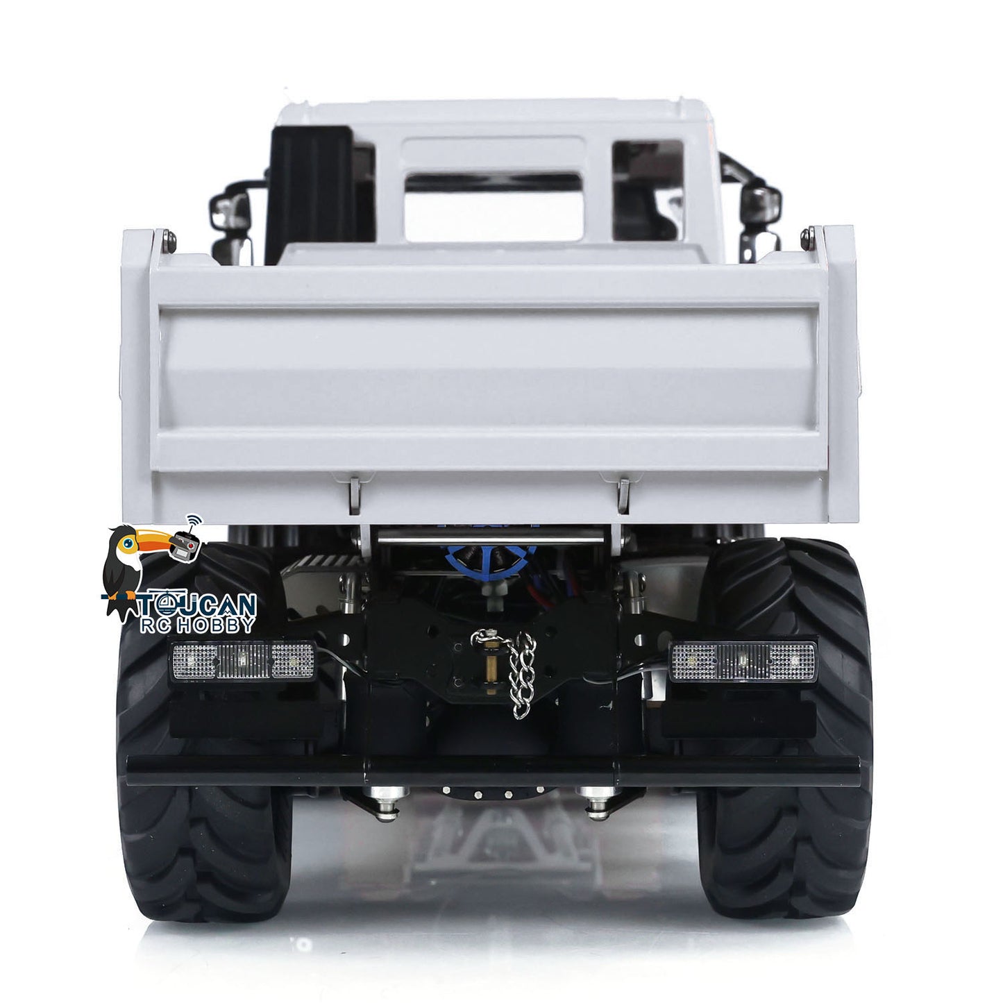 Metal 4*4 1/14 RC Hydraulic Dumper Trucks with Snow Shovel Remote Control Tipper Cars LED Light Sound FlySky ST8 Radio System