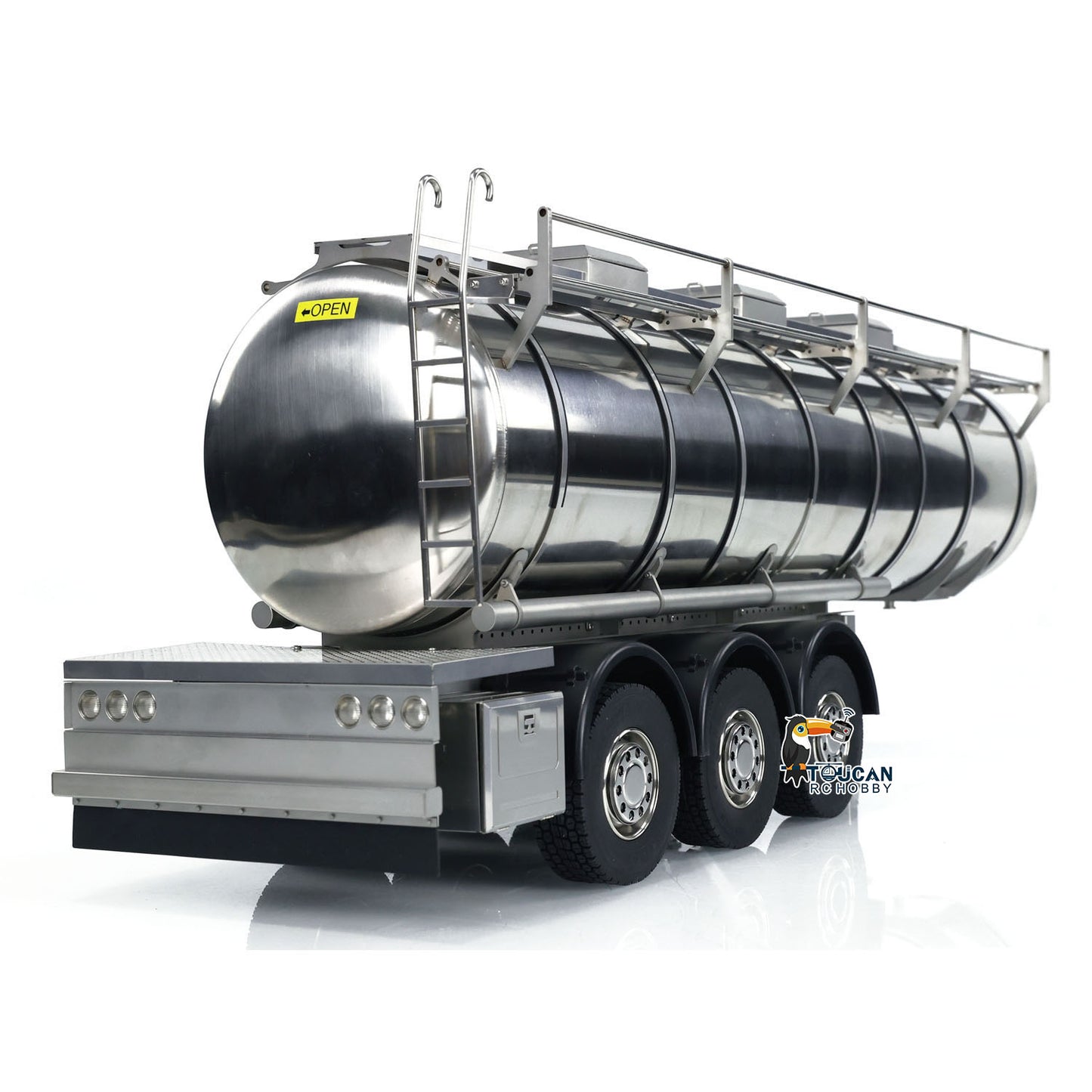 1/14 Metal 6*6 Semi-trailer Fuel Tank for Tractor Truck Transport Trailer RC Remote Control for DIY Models