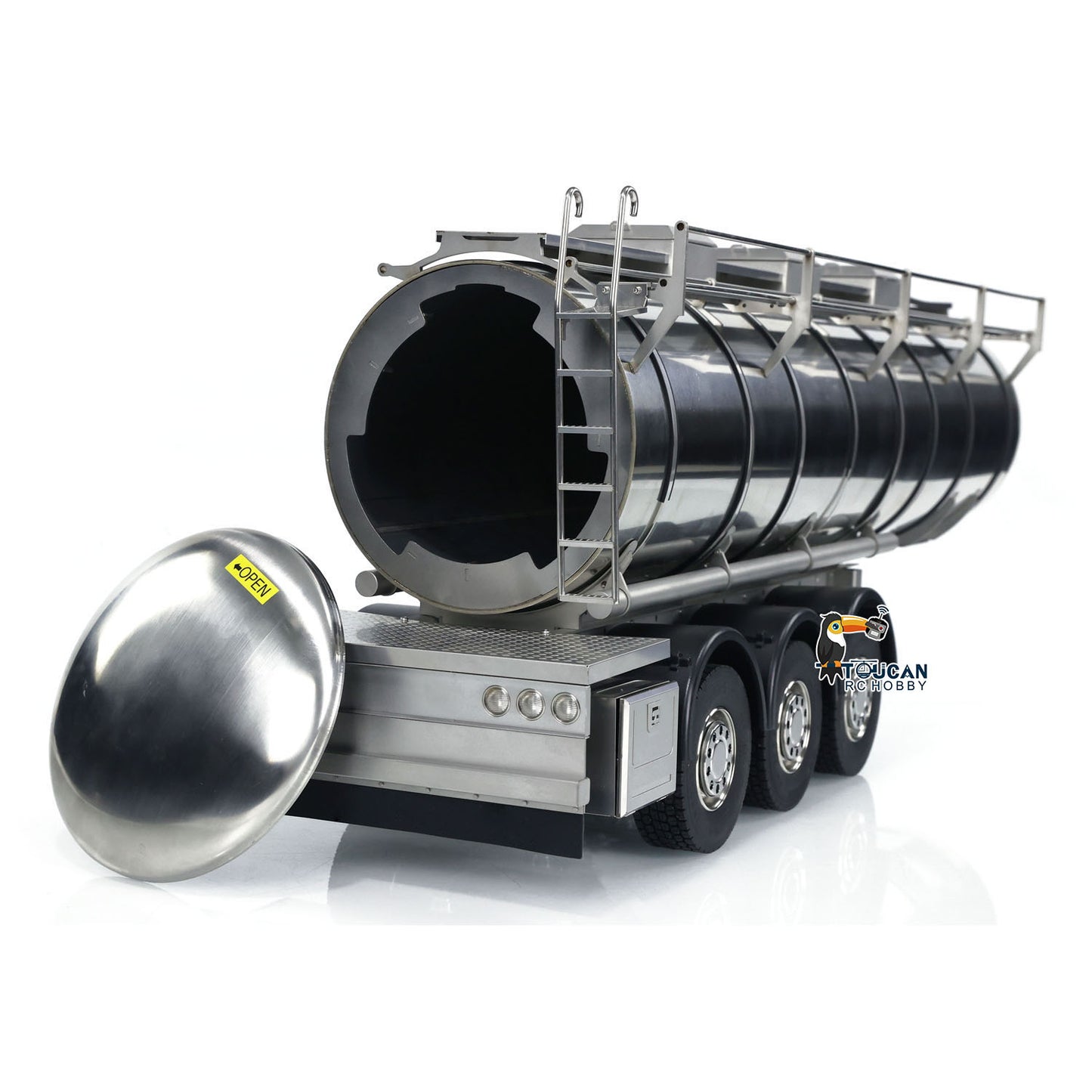 1/14 Metal 6*6 Semi-trailer Fuel Tank for Tractor Truck Transport Trailer RC Remote Control for DIY Models