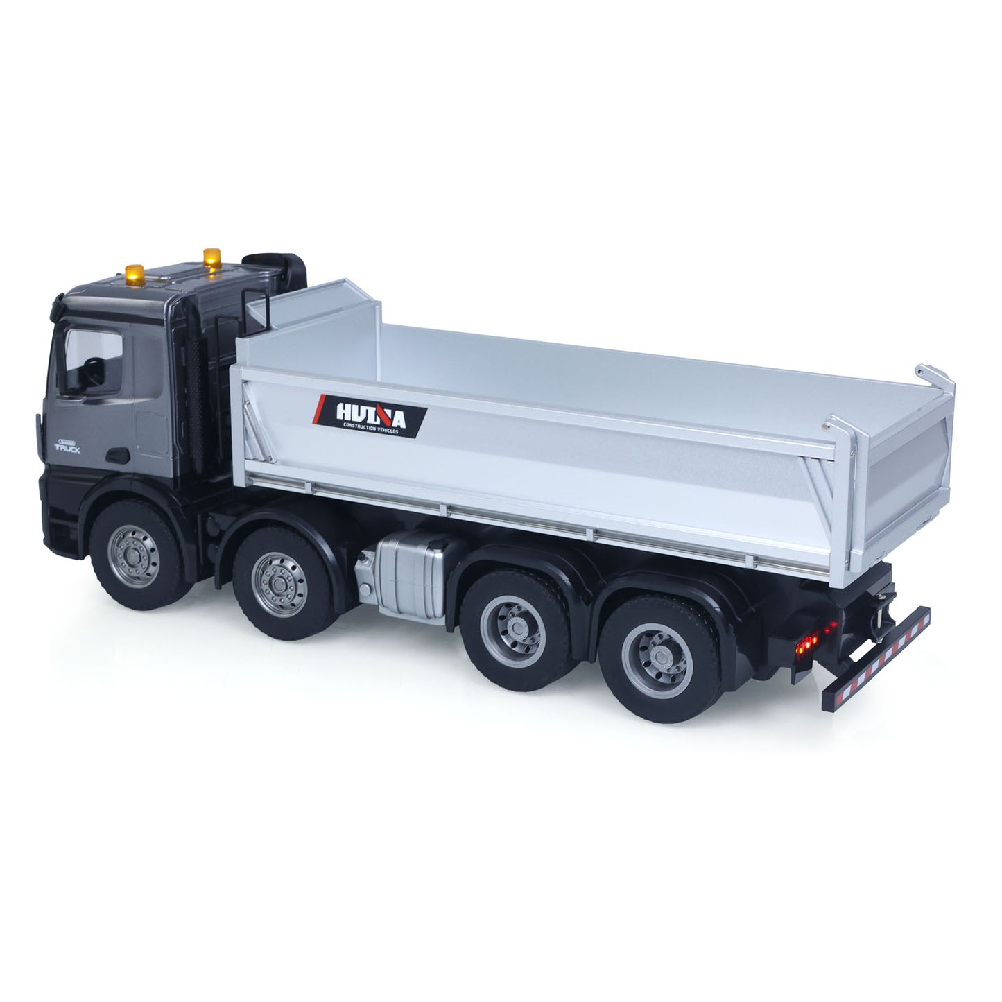 Fast Shipping HUINA 1/14 Remote Control Dump Truck 12CH RC Tipper Finished Model Toy Gift RTR Light Sound Effects Radio USB Charging Cable