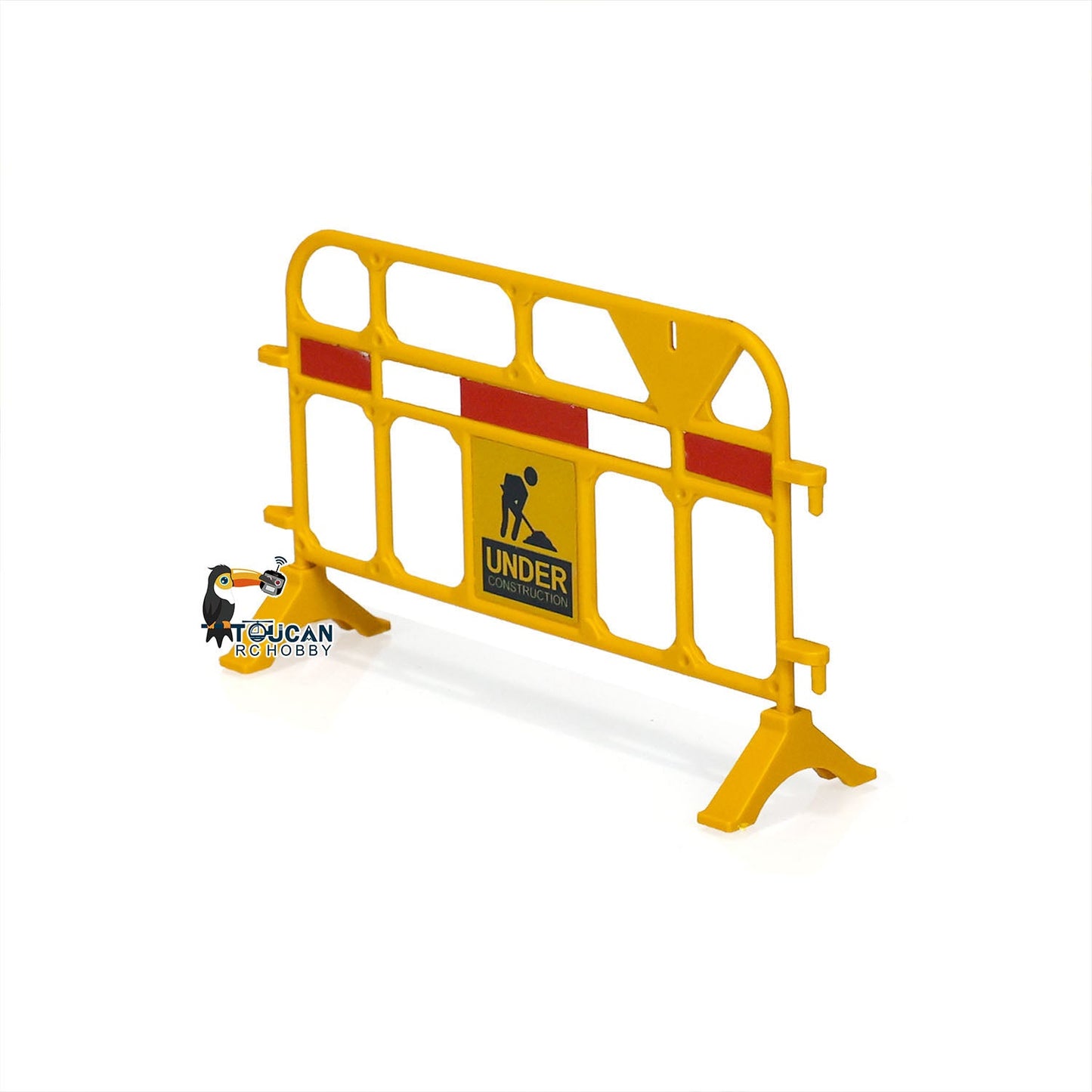 Plastic Traffic Sign Guardrail Traffic Barrier Cones Crash Bucket Decorative Plastic Part for 1/14 RC Construction Vehicles Remote Control Car