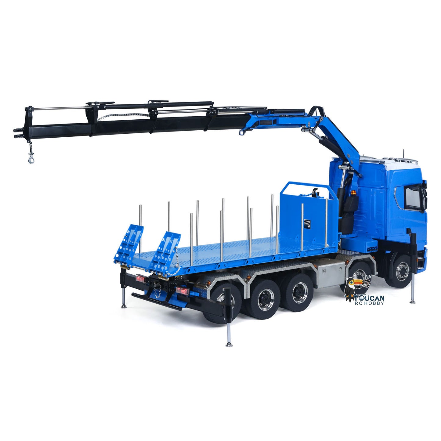 770S 1/14 RC Flatbed Timber 10x10 Metal Hydraulic Crane Radio Control Dump Truck