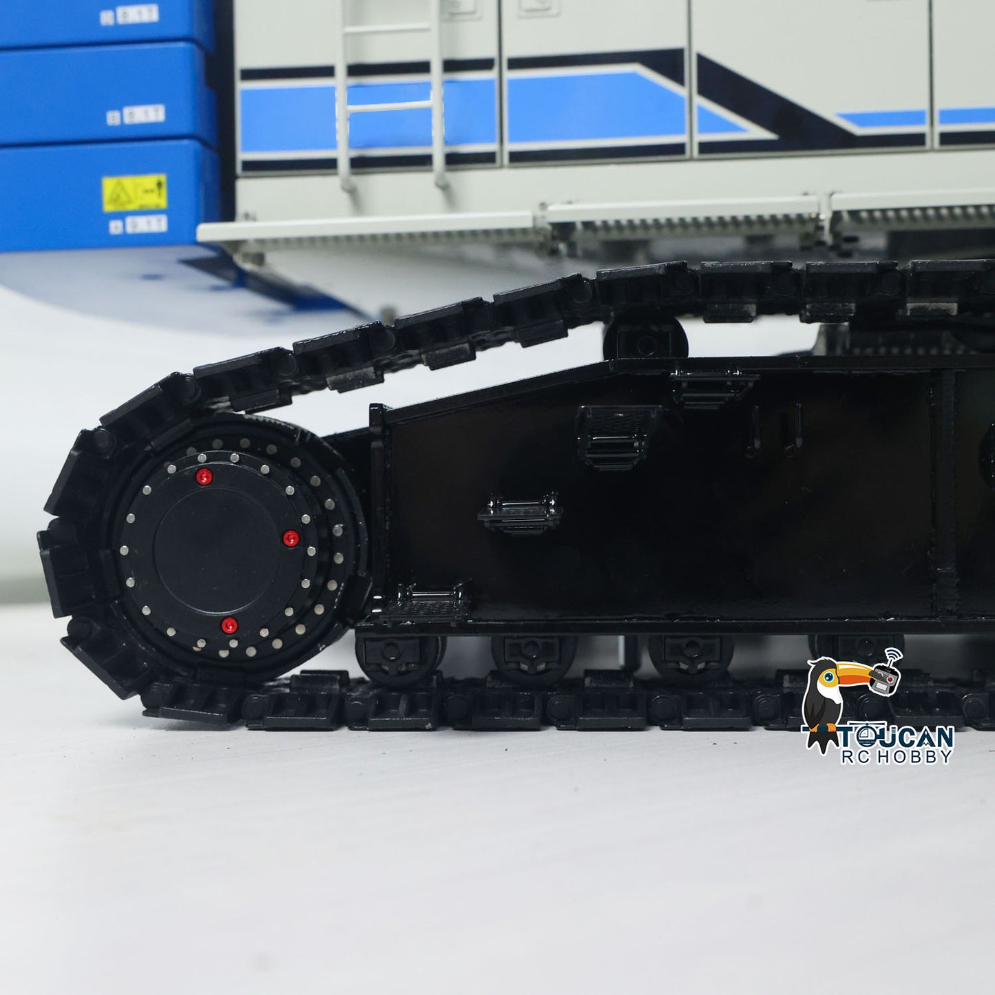 CUT C1200 1/14 Metal Hydraulic RC Crawler Crane RTR Radio Brushless Motor Lights Sound Flysky PL18 LITE Radio Controller Painted Assembled