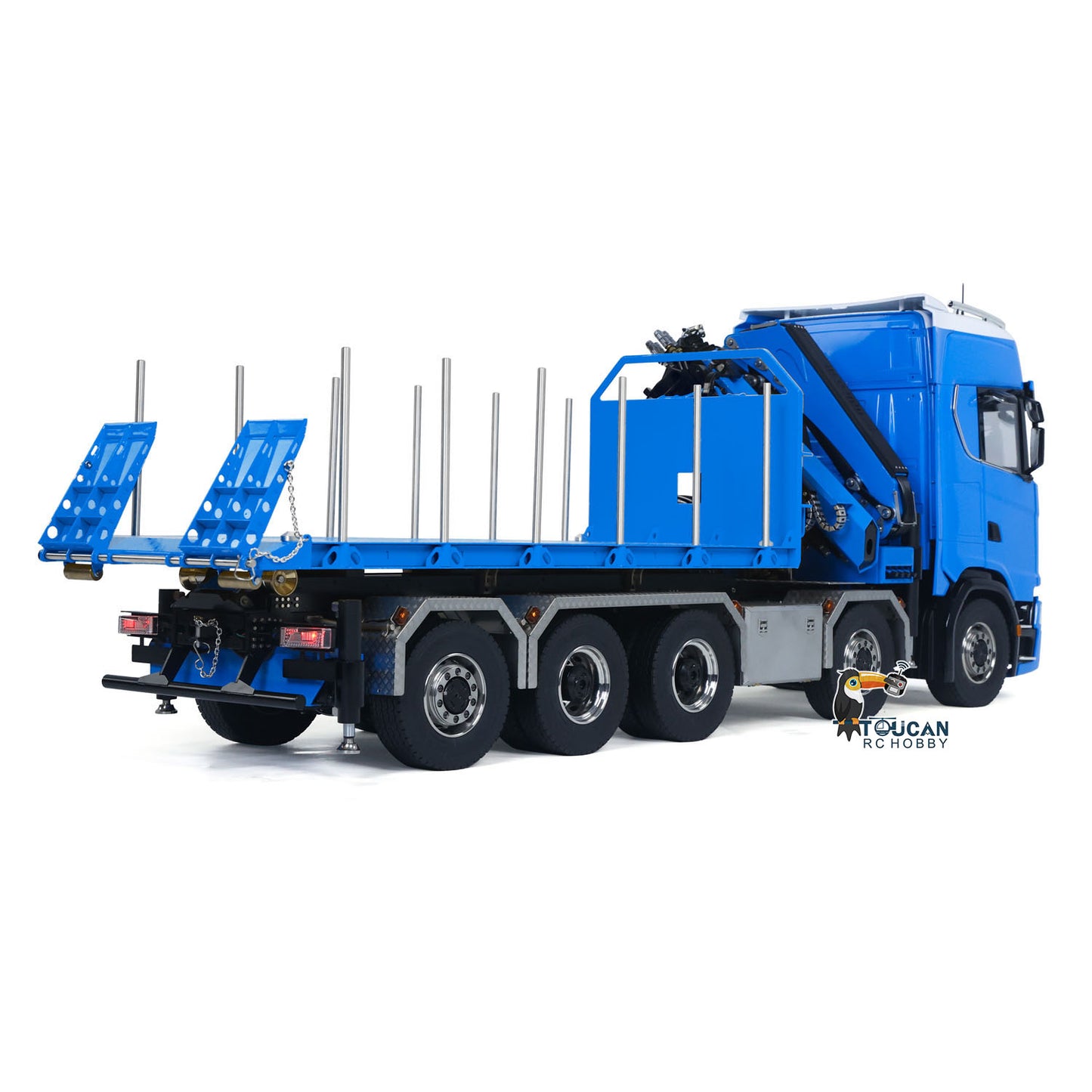 770S 1/14 RC Flatbed Timber 10x10 Metal Hydraulic Crane Radio Control Dump Truck