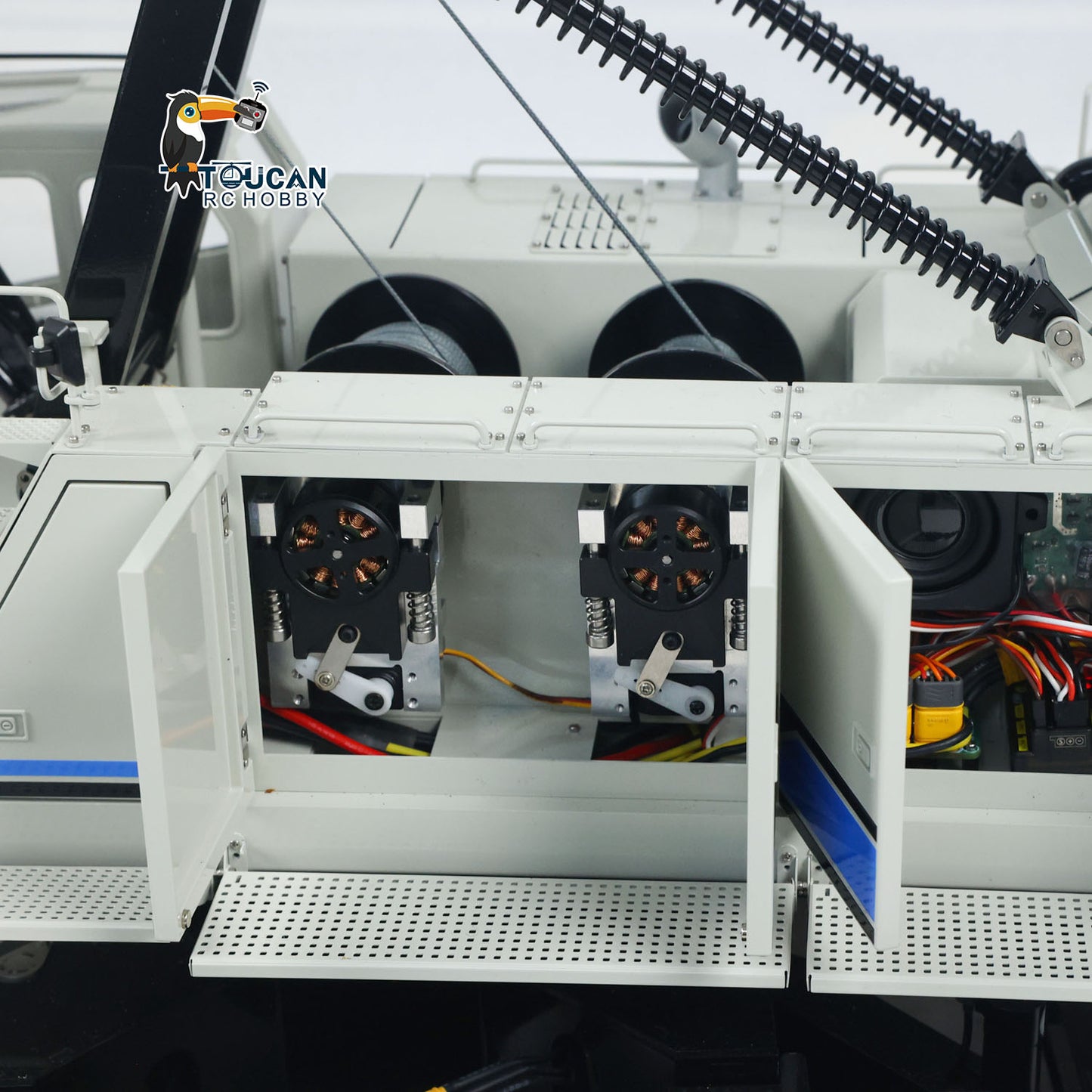 CUT C1200 1/14 Metal Hydraulic RC Crawler Crane RTR Radio Brushless Motor Lights Sound Flysky PL18 LITE Radio Controller Painted Assembled