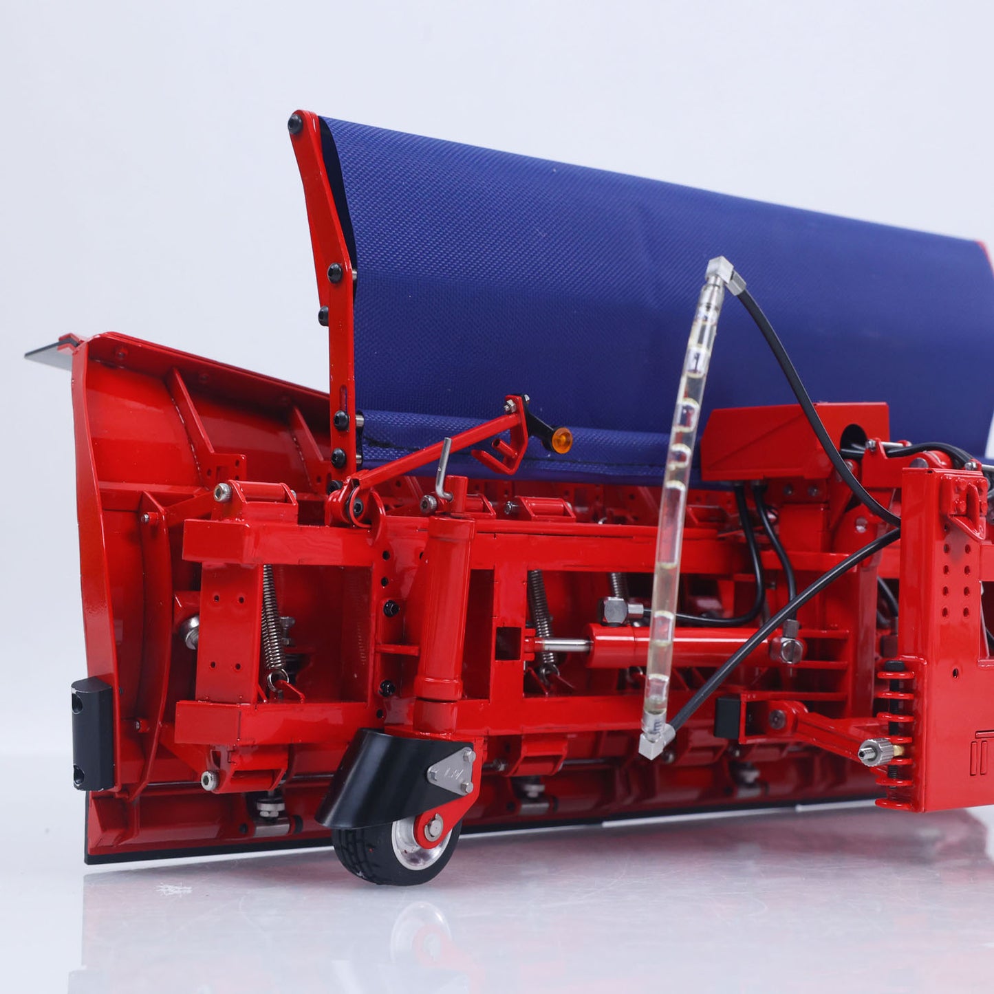 Metal Snow Plow W/ Mounting Rail Quick Coupler Electromagnetic Connector for 1/14 DIY RC Hydraulic Tractor Truck 770S R620 Model Full Dumper