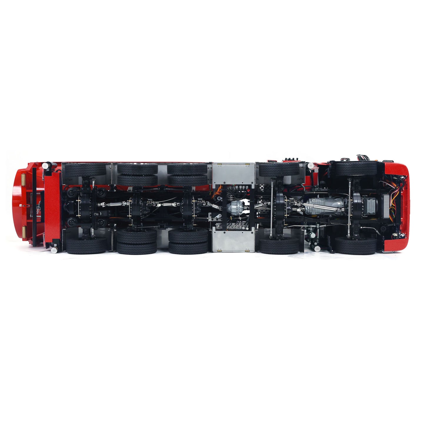 1/14 RC Roll On Off Tipper 770S Radio Controlled 10x10 Hydraulic Crane Dump Truck Wheel-Side Reduction Axle Differential Lock