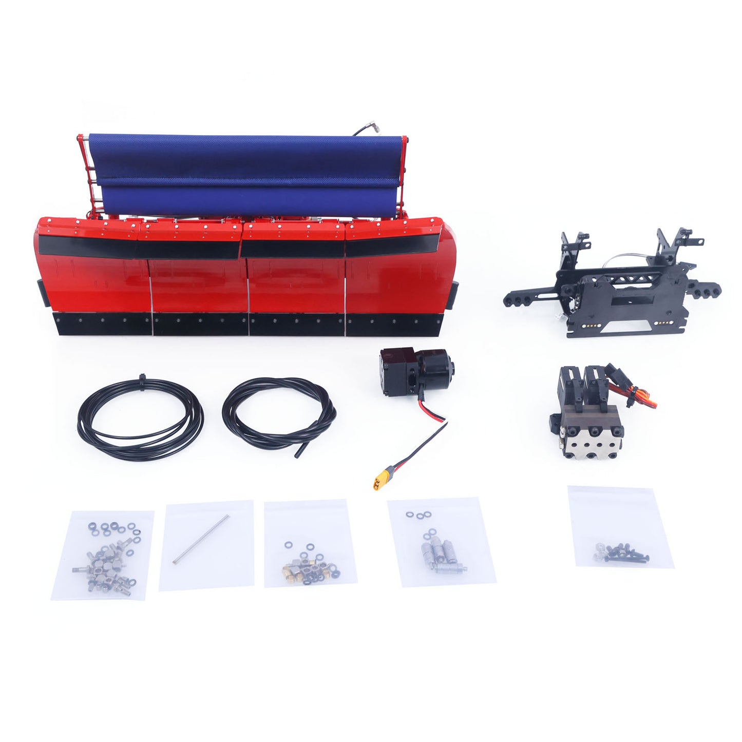 1/14 Remote Control Tractor Truck 770S R620 3363 1851 Metal Snow Blade 2Valves Oil Pump for DIY RC Hydraulic Full Dumper Oil Pump Mounting Rail
