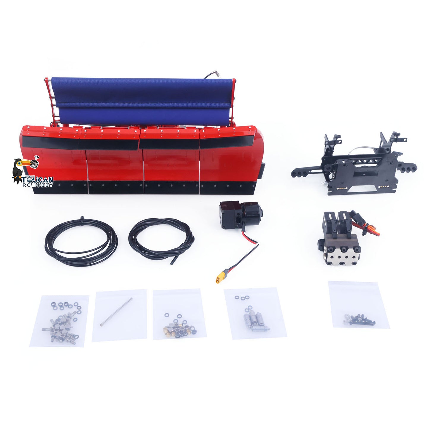 Metal Snow Blade W/ Electromagnetic Connector for 1/14 RC Hydraulic Full Dump Truck DIY Remote Control Lorry Car 770S 1851 3363