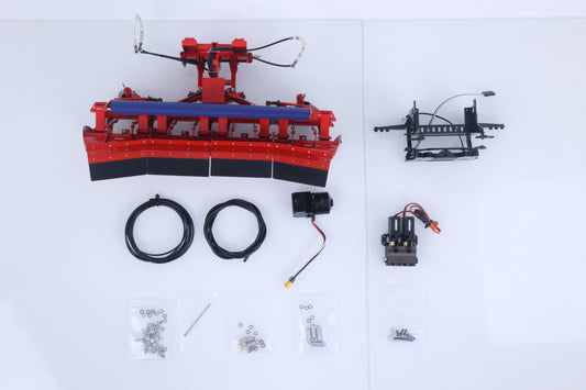 Metal Snow Blade W/ Electromagnetic Connector for 1/14 RC Hydraulic Full Dump Truck DIY Remote Control Lorry Car 770S 1851 3363