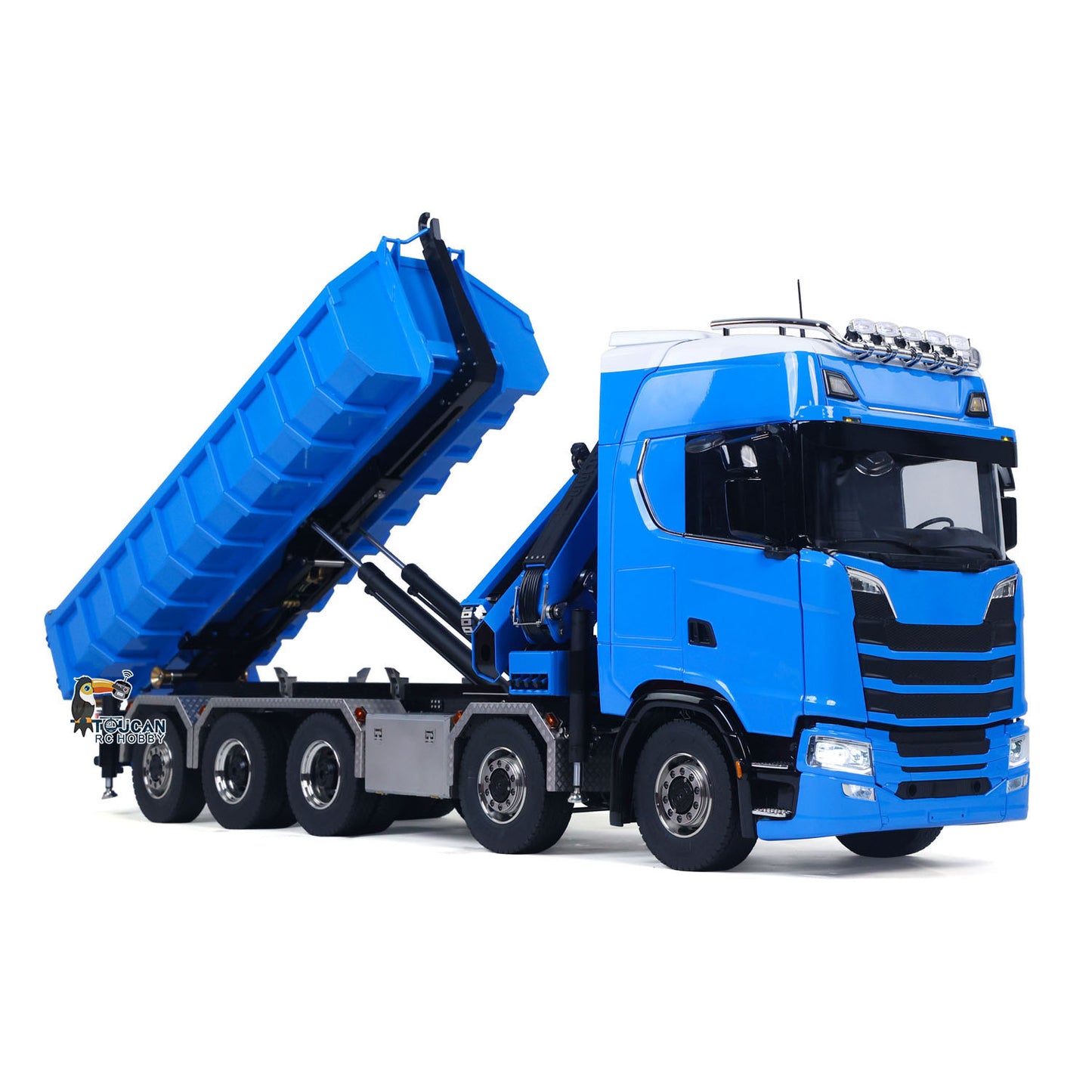 RC Metal 1/14 Hydraulic Dumper & Crane 770S 10x10 3-speed RTR Full Dump Trucks Battery