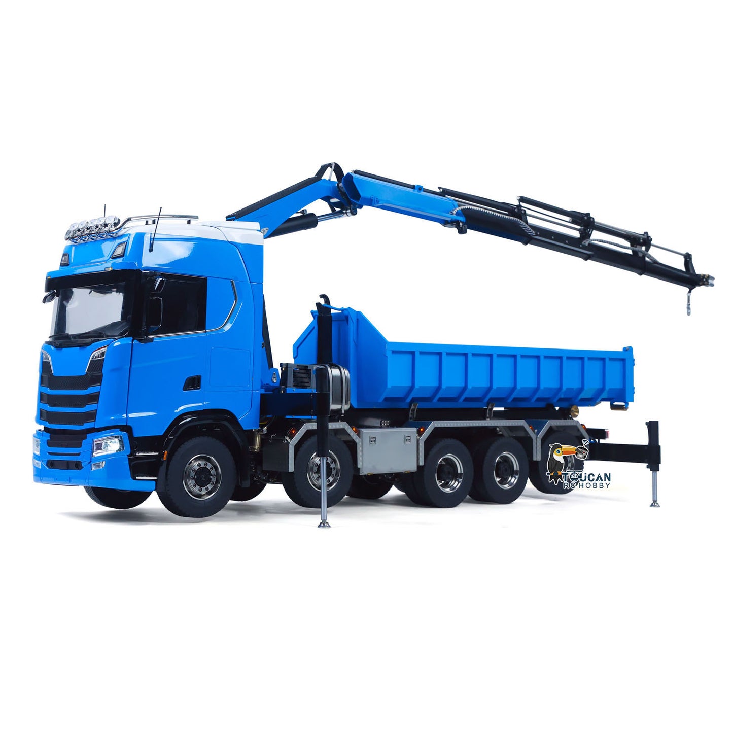 RC Metal 1/14 Hydraulic Dumper & Crane 770S 10x10 3-speed RTR Full Dump Trucks Battery