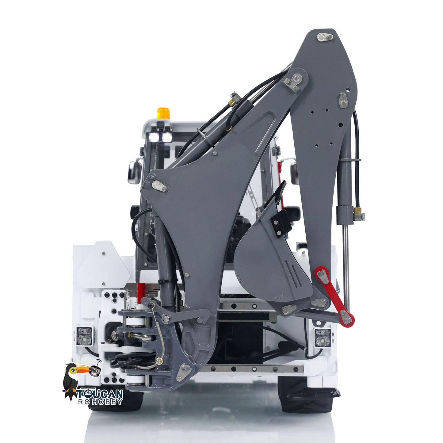 LESU 1/14 RC Hydraulic Equipment Remote Controlled Backhoe Loader AOUE BL71 2 in 1 Excavator Model with PL18EVLite Painted Assembled
