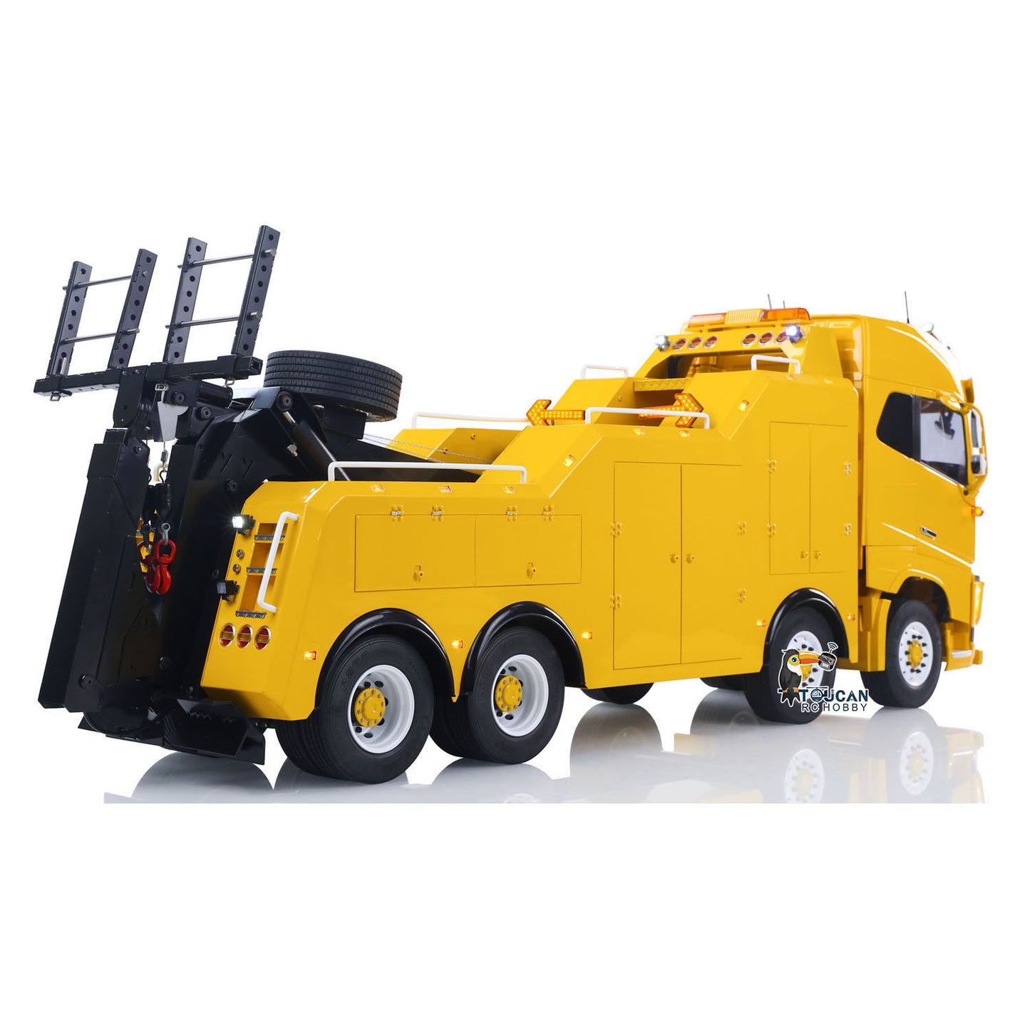 TOUCAN 8X4 Metal 1/14 RC Road Rescue Truck FH16 RTR 2Speed Model Car Flysky Paladin PL18EV Lite Radio Battery Smoke Light Sound