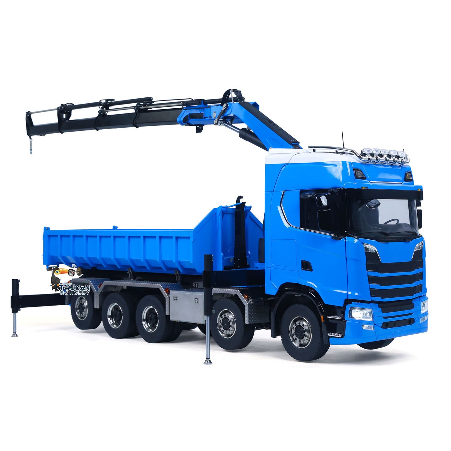 RC Metal 1/14 Hydraulic Dumper & Crane 770S 10x10 3-speed RTR Full Dump Trucks Battery