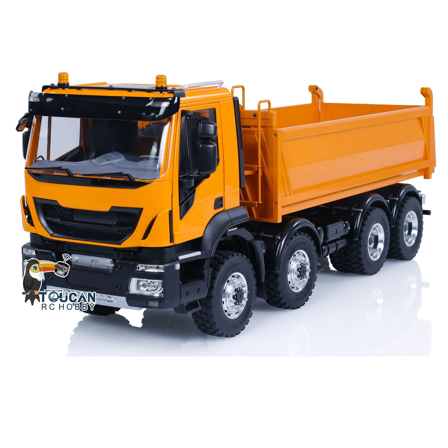 Metal 1/14 LESU RC Hydraulic Dumper Car 8*8 RTR Radio Control Tipper Truck Hobby Model FlySky I6S ESC Servo Motor