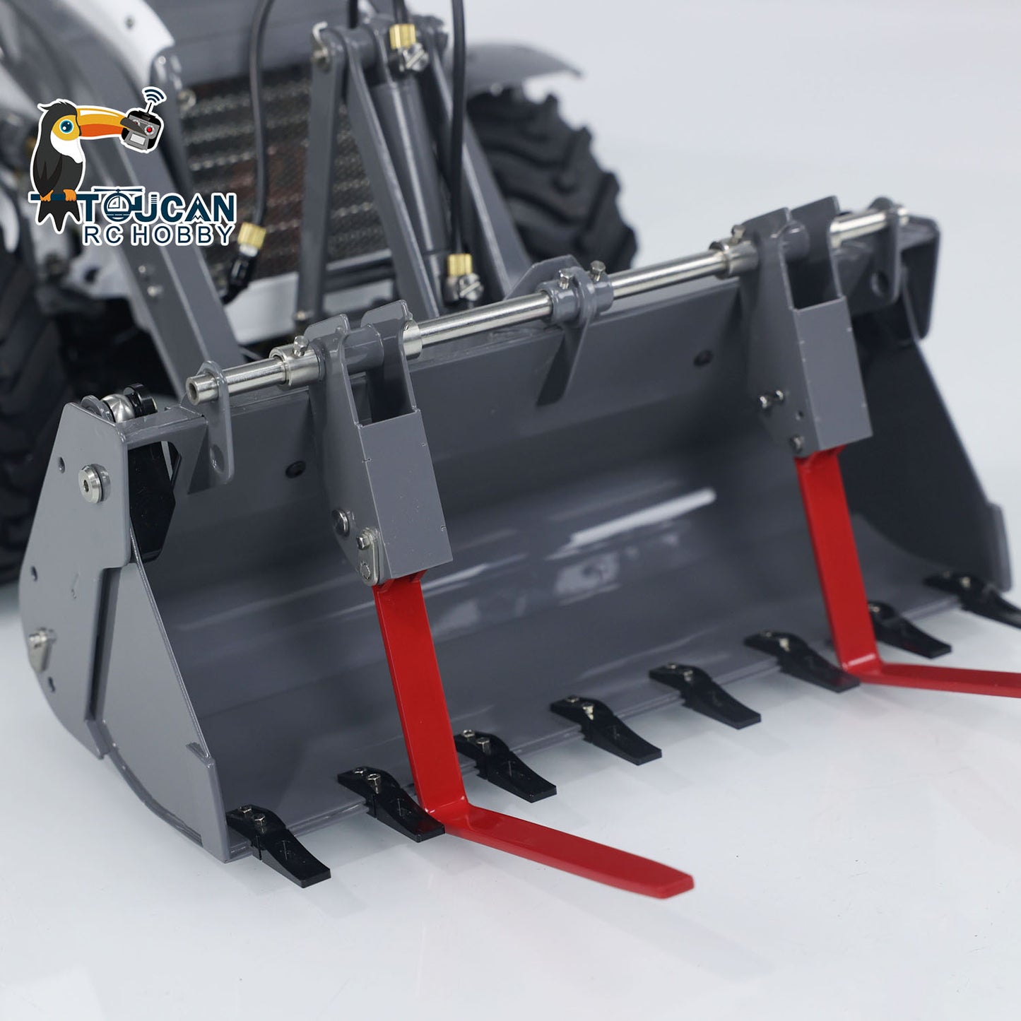 LESU 1/14 RC Hydraulic Equipment Remote Controlled Backhoe Loader AOUE BL71 2 in 1 Excavator Model with PL18EVLite Painted Assembled